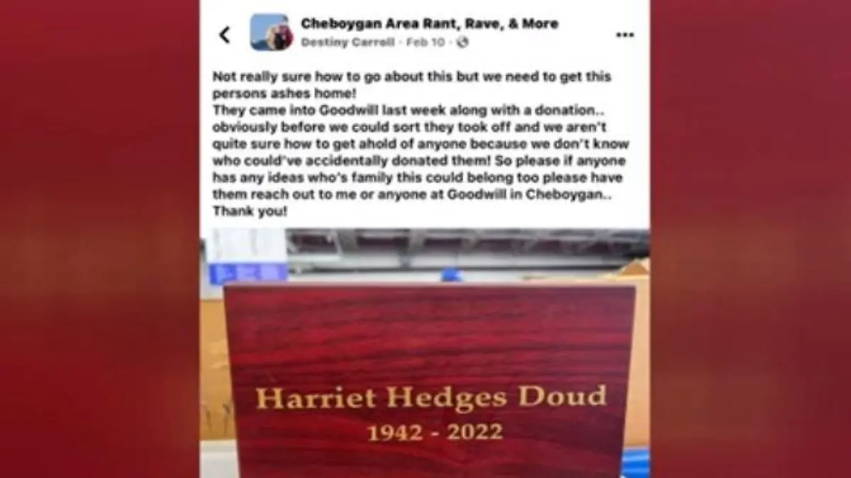 Mit diesem Facebook-Post sucht die Mitarbeiterin des Second-Hand-Shops nach der Familie der Toten.