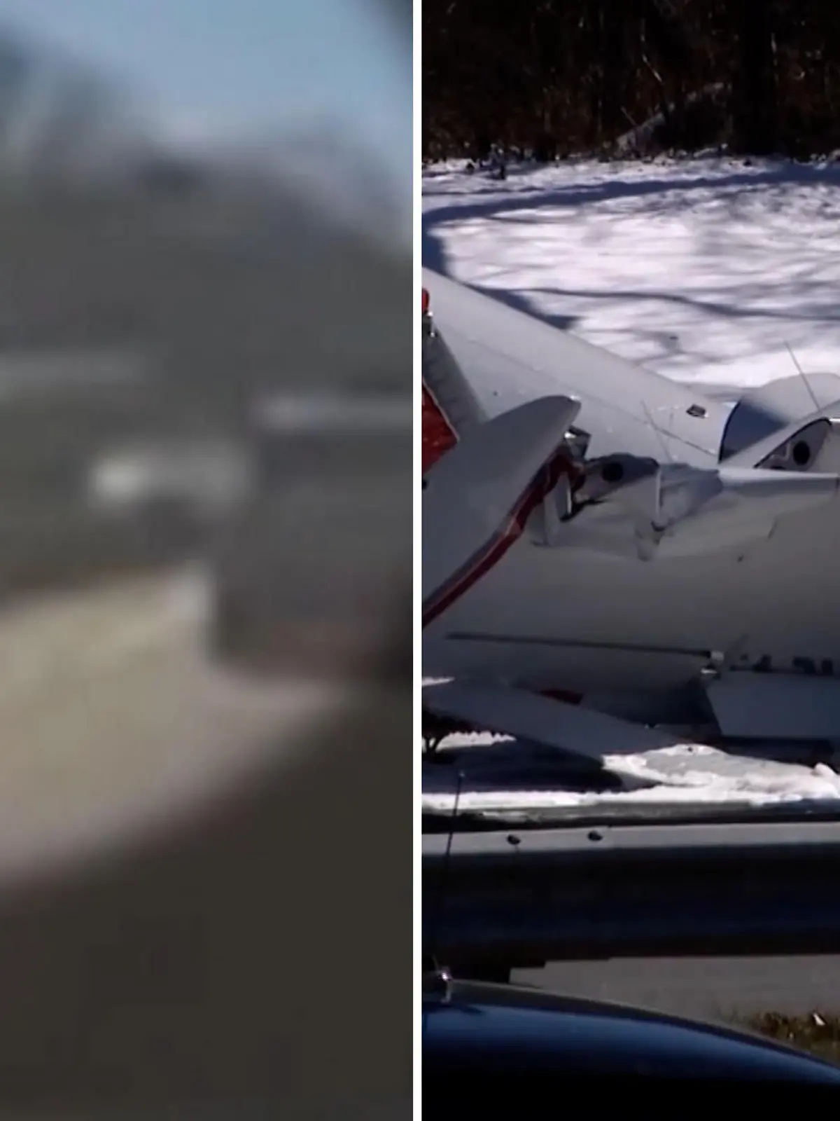 Ein Anblick der einem kurz den Atem raubt. 
Denn eigentlich ist dieses Flugzeug auf dem Weg zum Republic Airport in New York, als es plötzlich mitten auf dem southern state parkway abstürzt.
