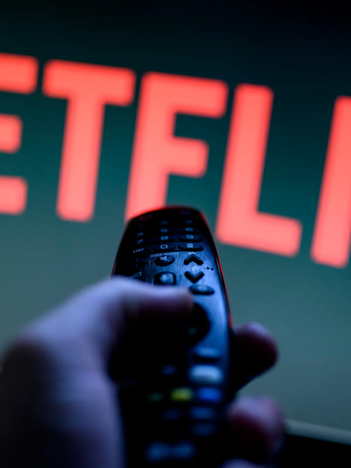 25 Jahre Netflix, Das Netflix Logo auf einem Smartphone, Tablet, oder Fernseher,