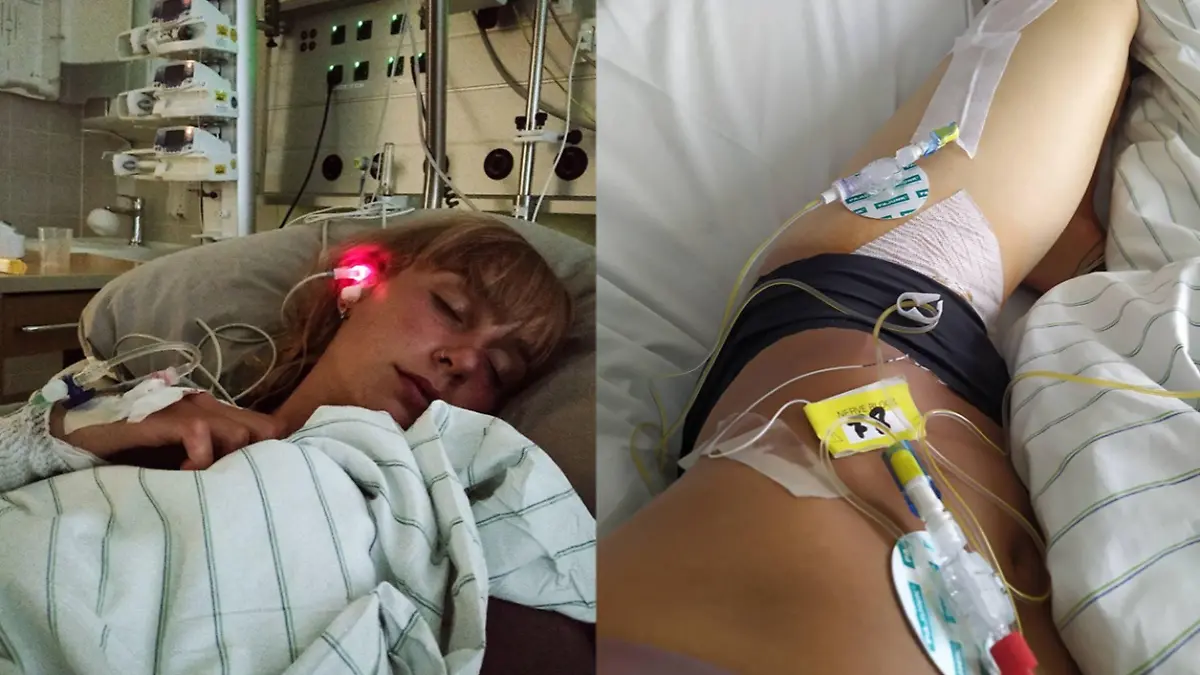 Elena hat wegen ihrer CRPS-Erkrankung starke Schmerzen.