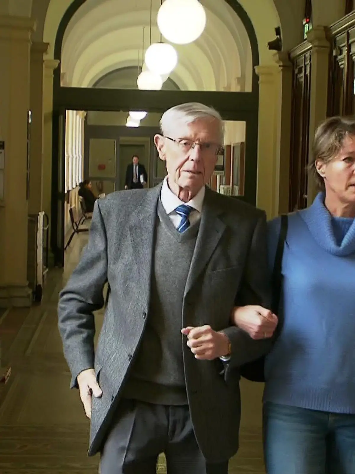 Eugen Block und seine Tochter Christina in Hamburg im Gericht