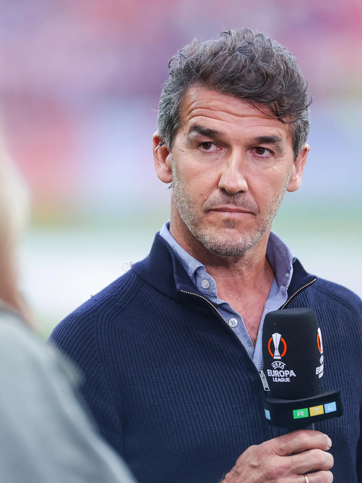 18.05.2023, Fussball, Saison 2022/2023, UEFA Europa League, Halbfinale, UEL, Bayer 04 Leverkusen - AS Rom, Karl-Heinz Kalle Riedle, Foto: RHR-Foto/Dennis Ewert