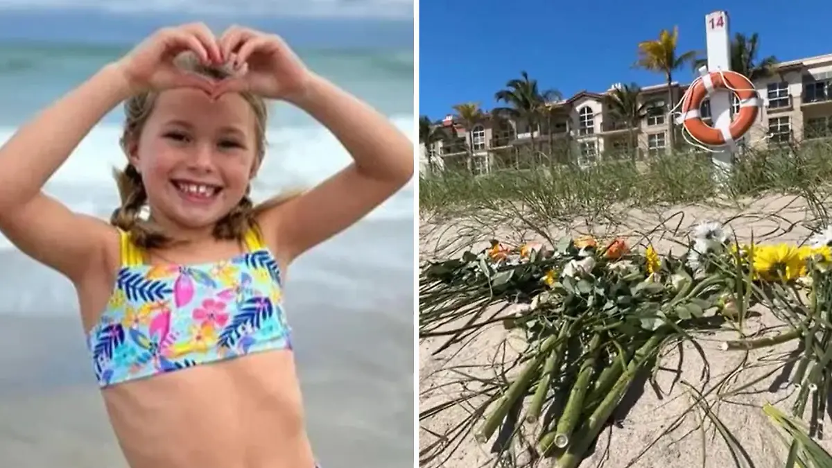 Mädchen (7) schaufelt ihr eigenes Grab am Strand. Begraben im Sand!