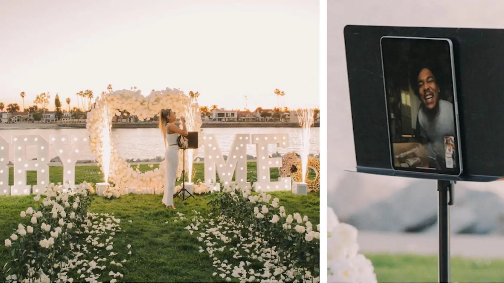 Romantischer Antrag via Facetime