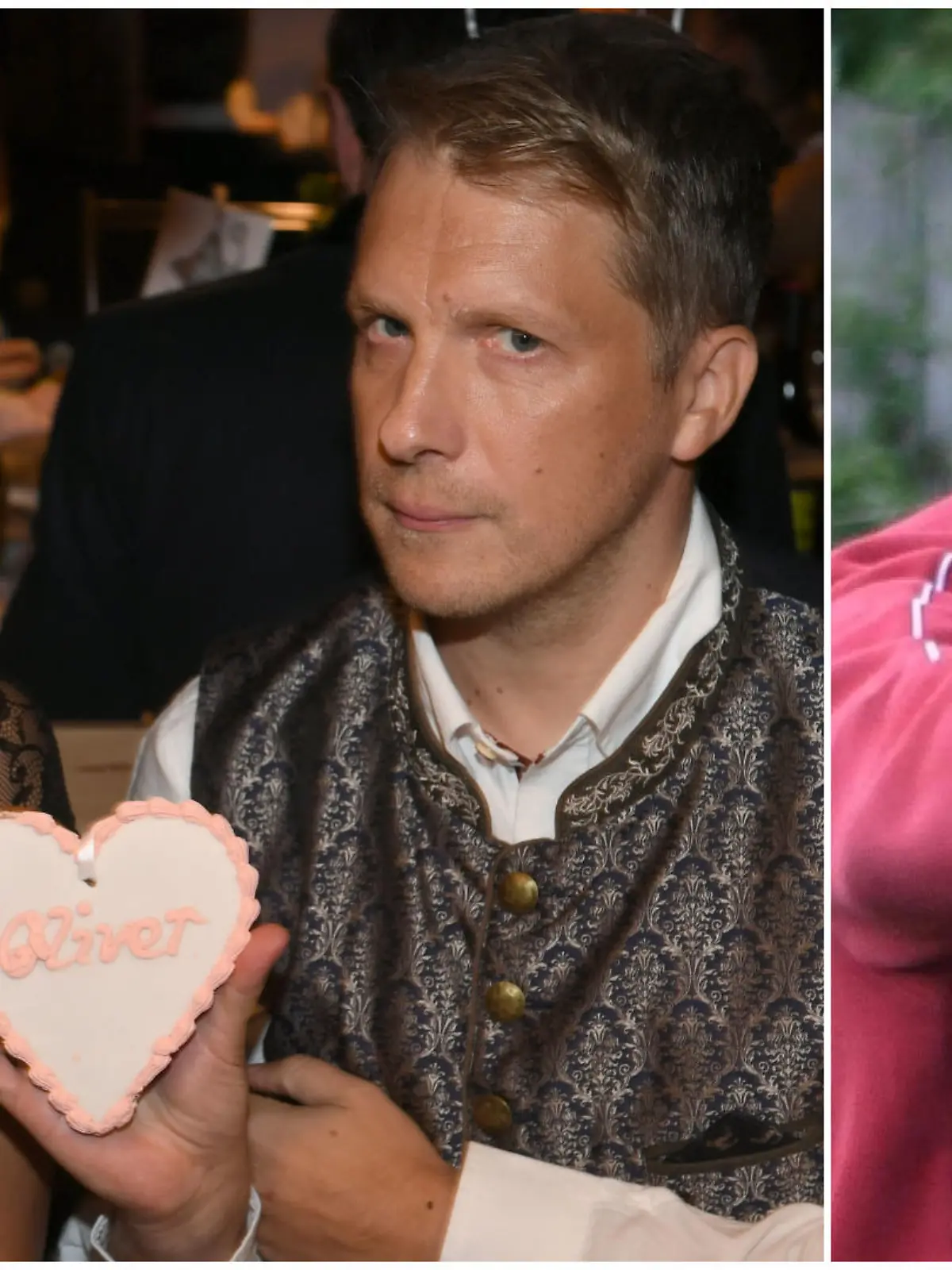 Amira und Oliver Pocher und Sommerhaus-Bewohner Patrick Romer