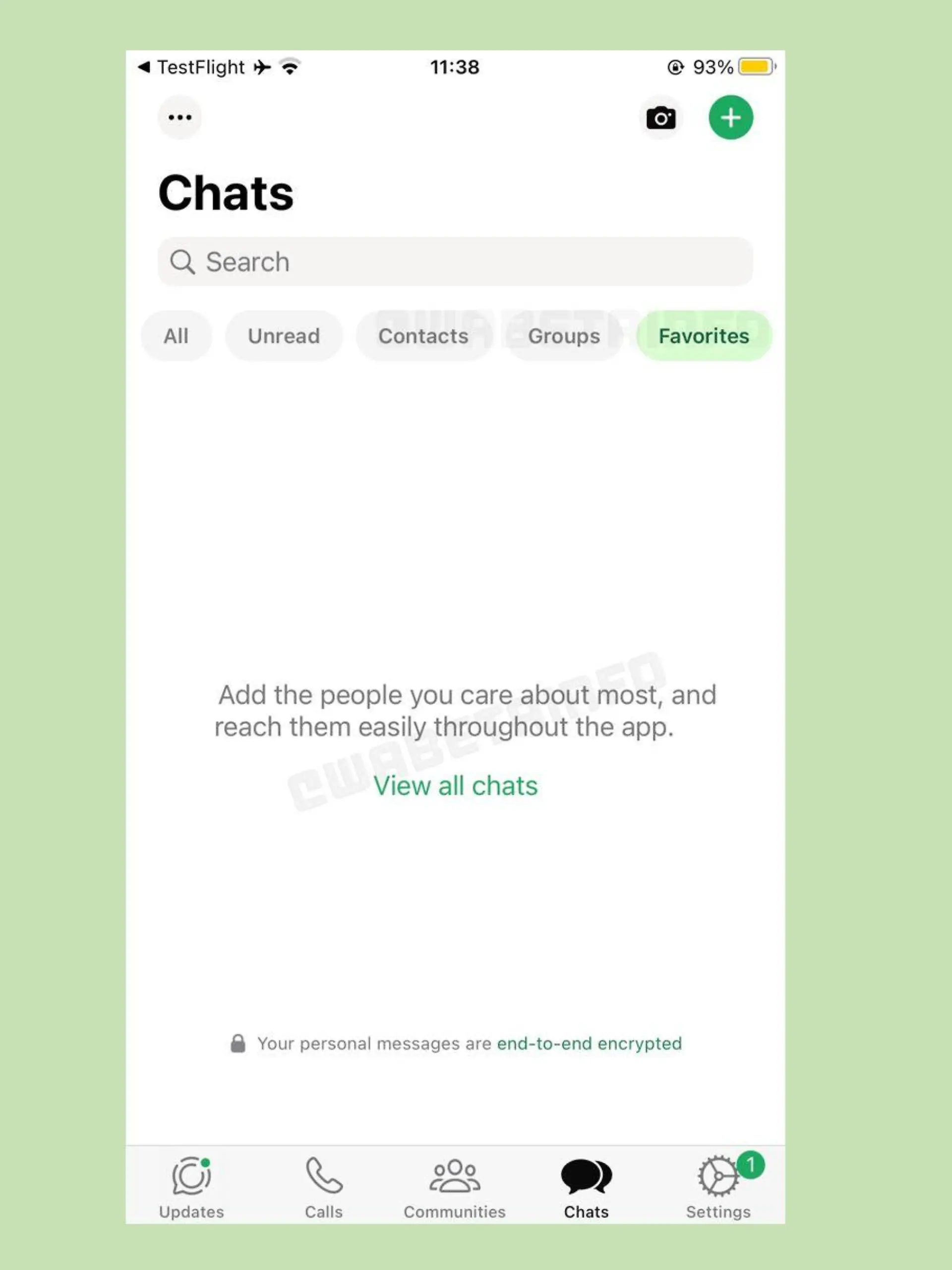 WhatsApp-Neuerung in der Mache