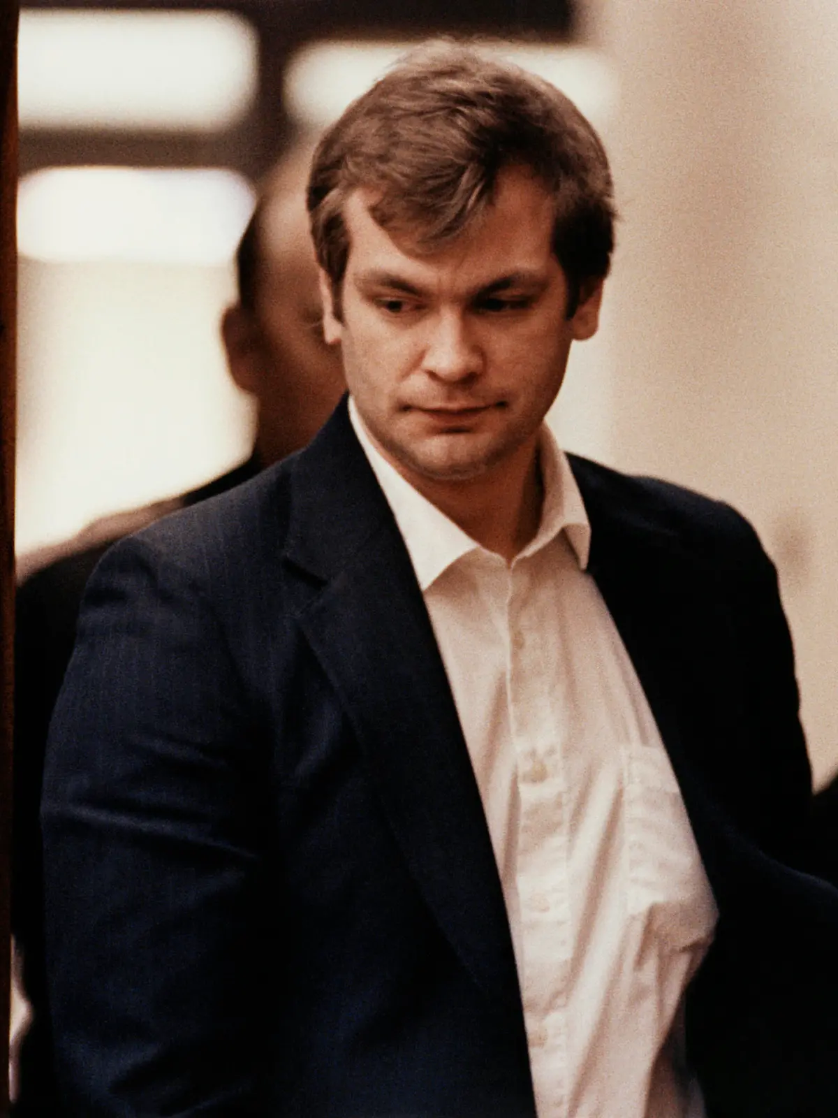 Jeffrey Lionel Dahmer murdered 17 men and boys between 1978 and 1991. The gruesome murders involved rape, necrophilia and cannibalism. Pleading insanity, the court found Dahmer sane and guilty on 15 counts of murder and he was sentenced to 15 life terms, the equivalent of 957 years in prison. (Photo by Curt Borgwardt/Sygma/Sygma via Getty Images)