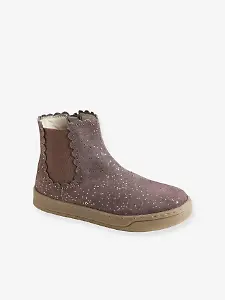 Mädchen-Boots mit Dehneinsatz und Reißverschluss