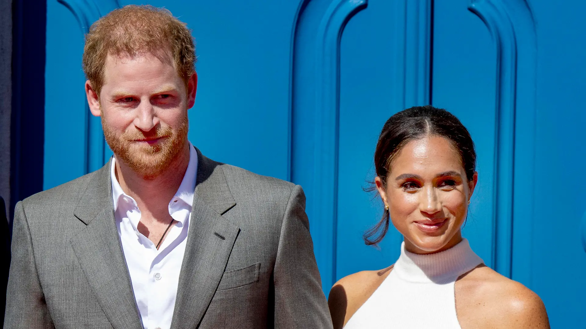  06-09-2022 Germany Prince Harry and Meghan Markle, the Duke and Duchess of Sussex, during a press conference in Dusseldorf to mark one year to the Invictus Games Dusseldorf 2023. The event will be held at the Invictus Games Park at the Merkur Spiel-Arena. The Invictus Games 2023 will take place from 09 to 16 September 2023 in Dusseldorf  PUBLICATIONxINxGERxSUIxAUTxONLY Copyright: xPPEx