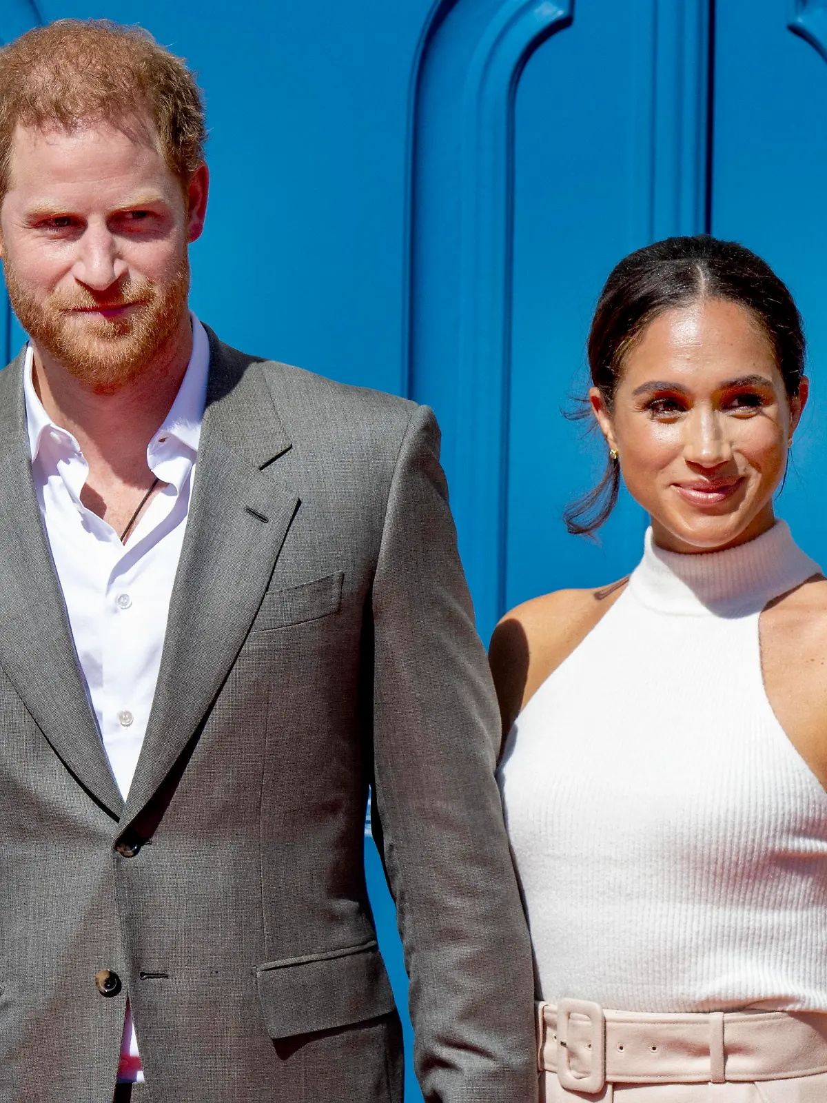  06-09-2022 Germany Prince Harry and Meghan Markle, the Duke and Duchess of Sussex, during a press conference in Dusseldorf to mark one year to the Invictus Games Dusseldorf 2023. The event will be held at the Invictus Games Park at the Merkur Spiel-Arena. The Invictus Games 2023 will take place from 09 to 16 September 2023 in Dusseldorf  PUBLICATIONxINxGERxSUIxAUTxONLY Copyright: xPPEx