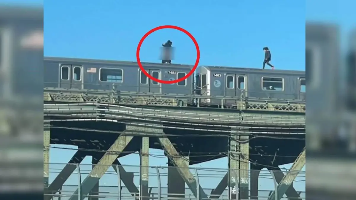 Haben hier Männer Sex AUF einer New Yorker U-Bahn?