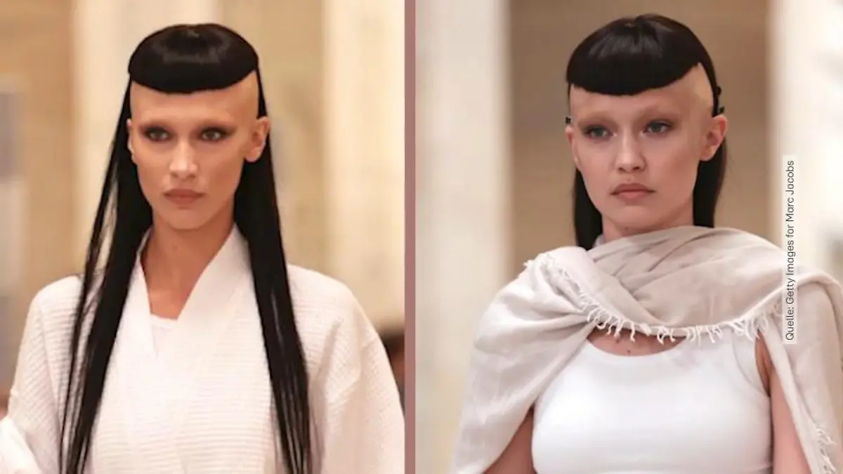 So entstand der crazy Look der Hadid-Schwestern Kaum wiederzuerkennen!