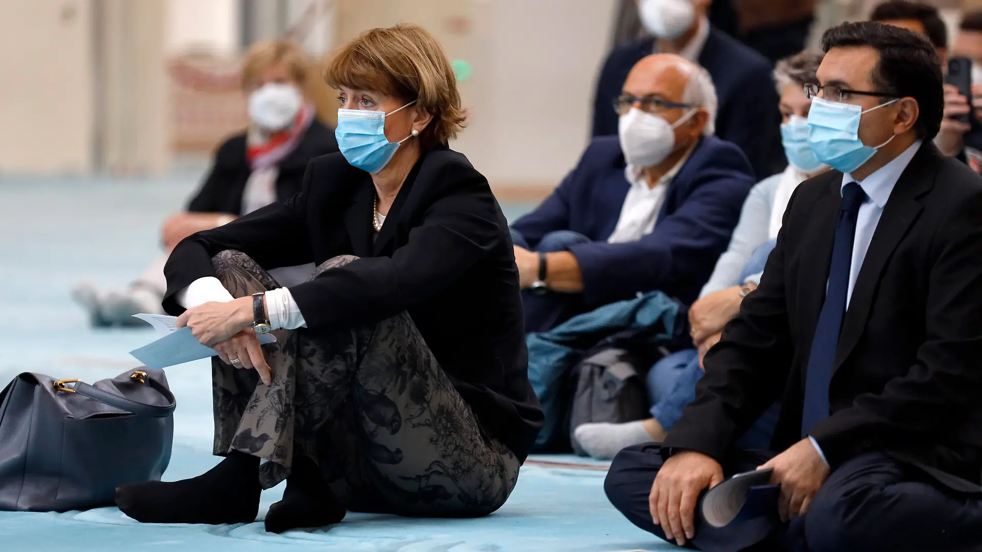 Henriette Reker beim Tag der offenen Moschee in der DITIB Zentralmoschee in Ehrenfeld. Köln, 03.10.2021