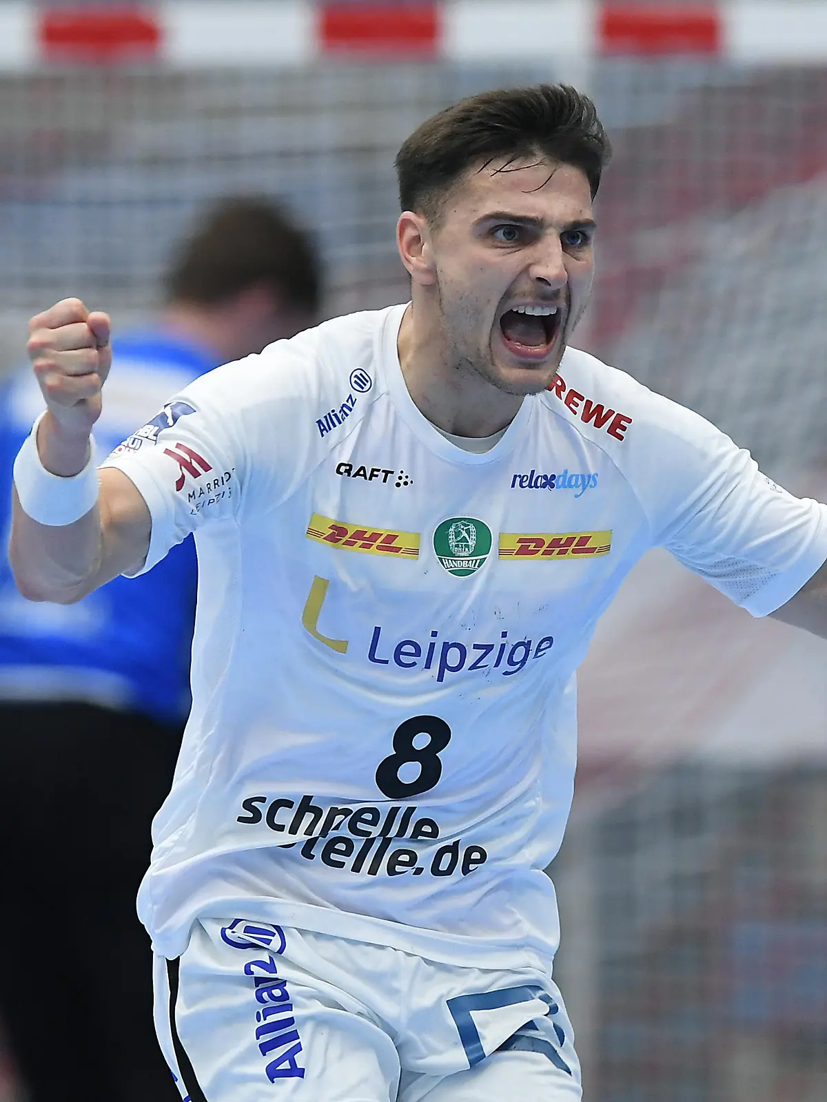 Handball Liqui Moly Handball Bundesliga 33. Spieltag TUSEM Essen - SC DHfK Leipzig am 08.05.2021 im Sportpark Am Hallo in Essen Lucas Krzikalla ( Leipzig ) Foto: Revierfoto
