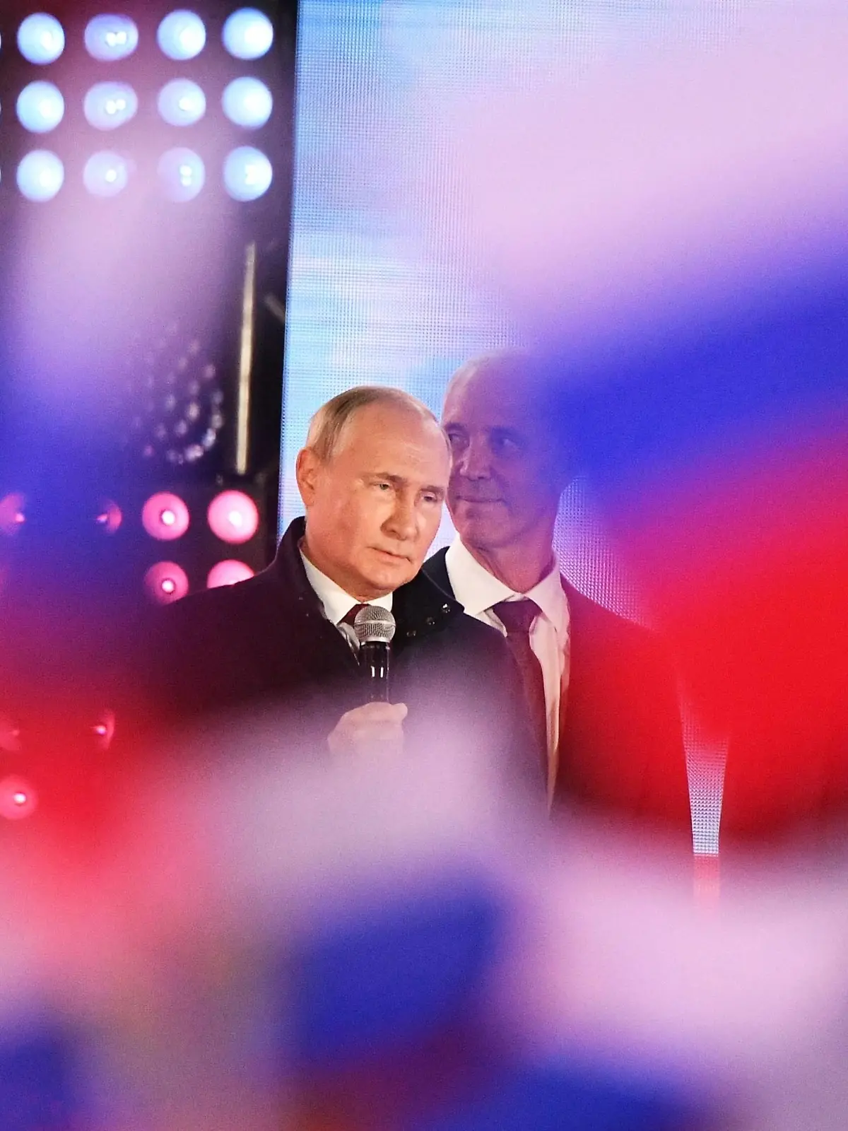  Russia New Territories Accession Celebrations 8287383 30.09.2022 Russian President Vladimir Putin delivers a speech before a concert to celebrate accession of new territories to Russia at Red Square, in Moscow, Russia. Russian President Vladimir Putin and the heads of the Donetsk and Luhansk people s republic, as well as the Kherson and Zaporizhzhia regions signed agreements on the accession of the territories to Russia and the formation of new subjects within the country. Maksim Blinov / Sputnik Moscow Russia PUBLICATIONxINxGERxSUIxAUTxONLY Copyright: xMaksimxBlinovx