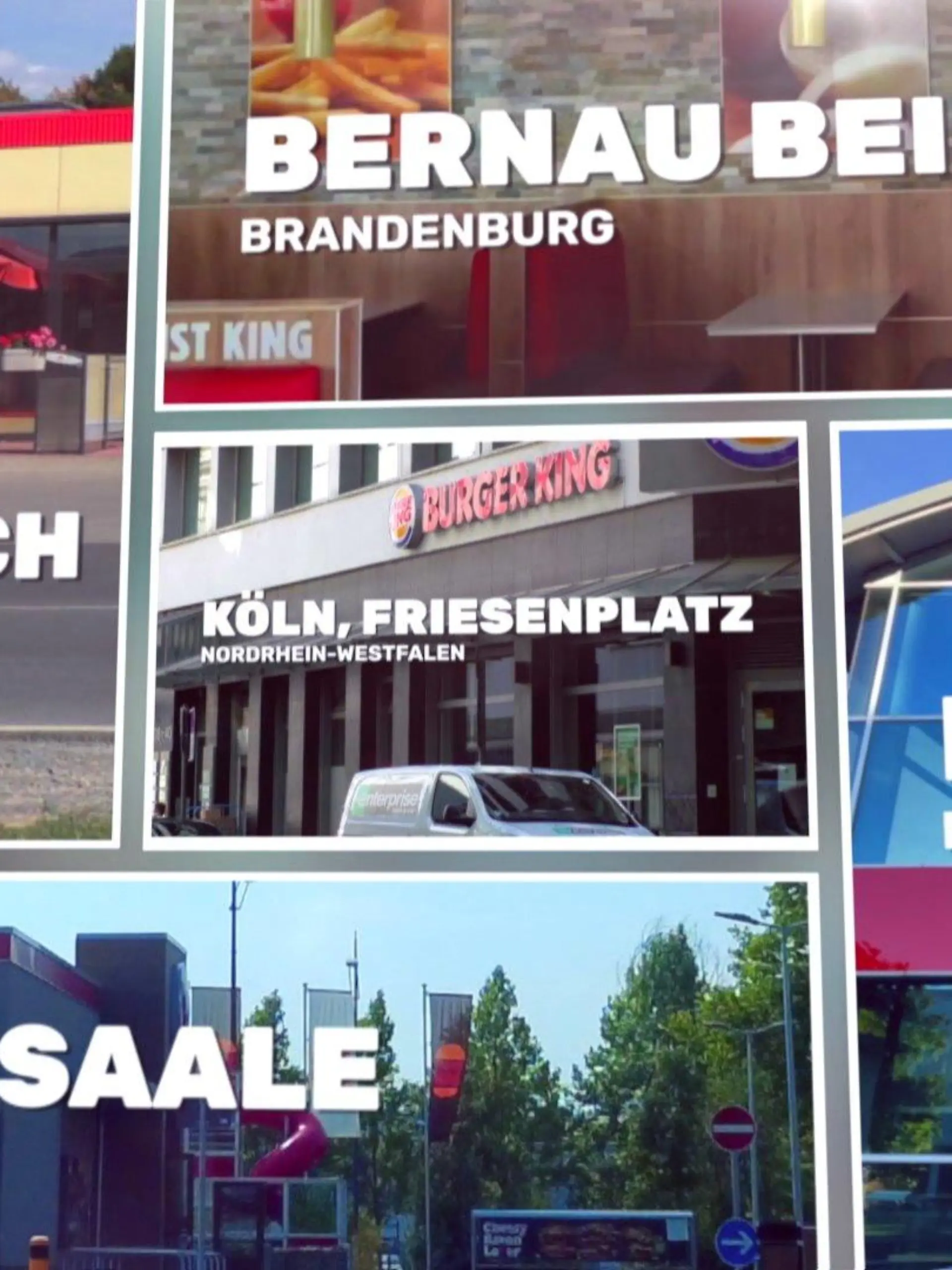 Burger-King-Filialen, die nach "Team Wallraff"-Einsätzen geschlossen wurden