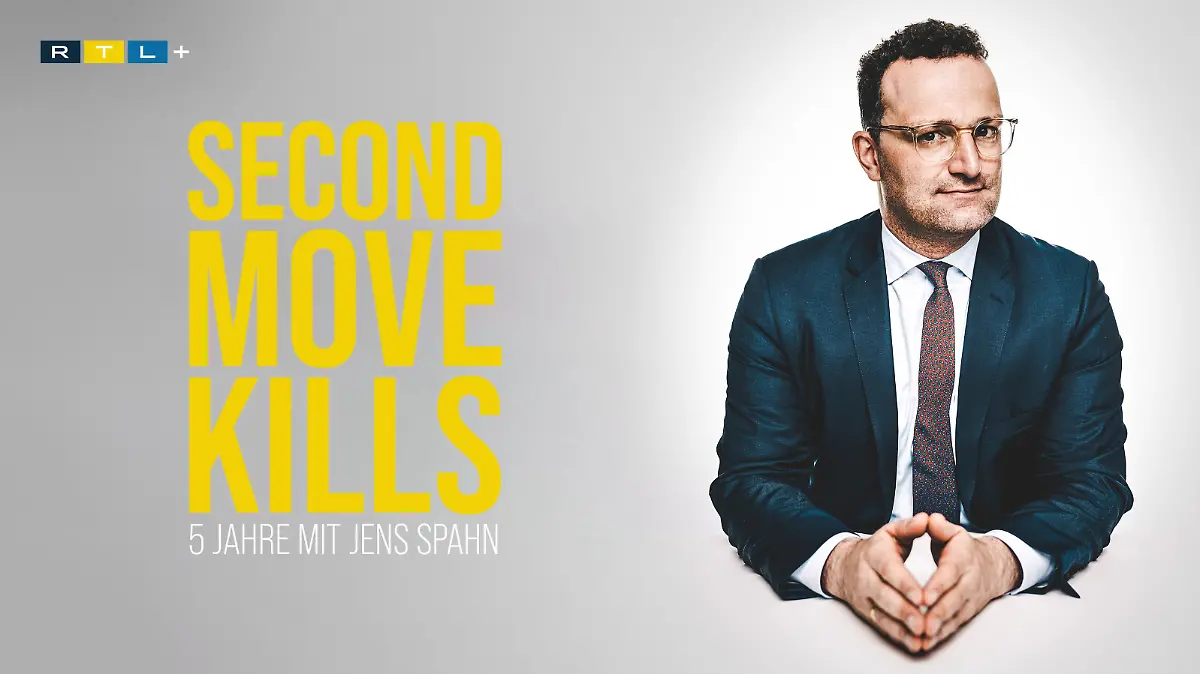 "Second Move Kills -  5 Jahre mit Jens Spahn" ist eine Doku-Reihe auf RTL+.

Die Verwendung des sendungsbezogenen Materials ist nur mit dem Hinweis und Verlinkung auf RTL+ gestattet.