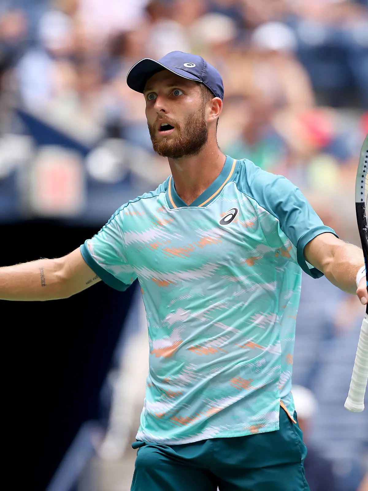  Mandatory Credit: Photo by Ella Ling/Shutterstock 13361925x Corentin Moutet of France in action US Open Championships 2022, Day Seven, USTA National Tennis Center, Flushing Meadows, New York, USA - 04 Sep 2022 US Open Championships 2022, Day Seven, USTA National Tennis Center, Flushing Meadows, New York, USA - 04 Sep 2022 PUBLICATIONxINxGERxSUIxAUTXHUNxGRExMLTxCYPxROMxBULxUAExKSAxONLY Copyright: xEllaxLing/Shutterstockx 13361925x