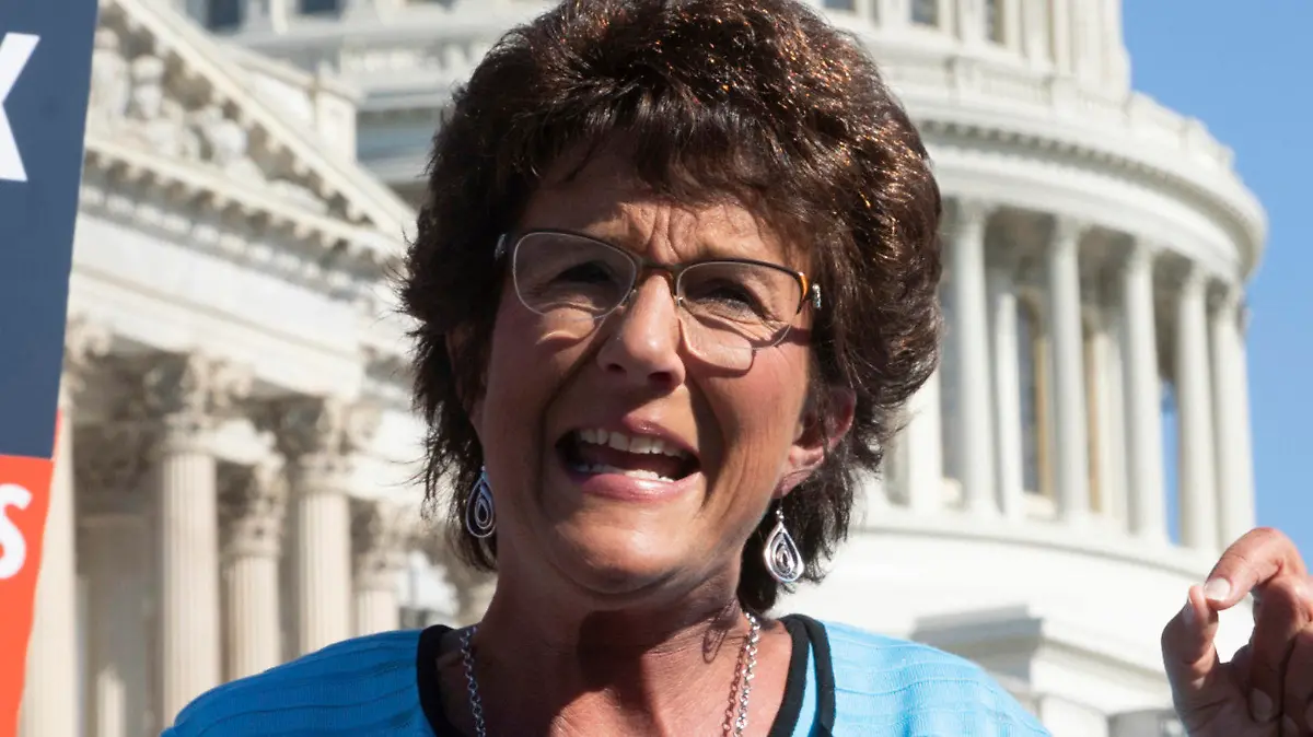 FILE - Rep. Jackie Walorski, R-Ind., speaks on Capitol Hill in Washington, July 19, 2018. Former Indiana Attorney General Curtis Hill is dismissing as “old news” the question of whether allegations that he drunkenly groped four women during a 2018 party could hurt his chances of replacing Rep. Walorski following her death in a highway crash on Aug. 3, 2022. (AP Photo/J. Scott Applewhite, File)
