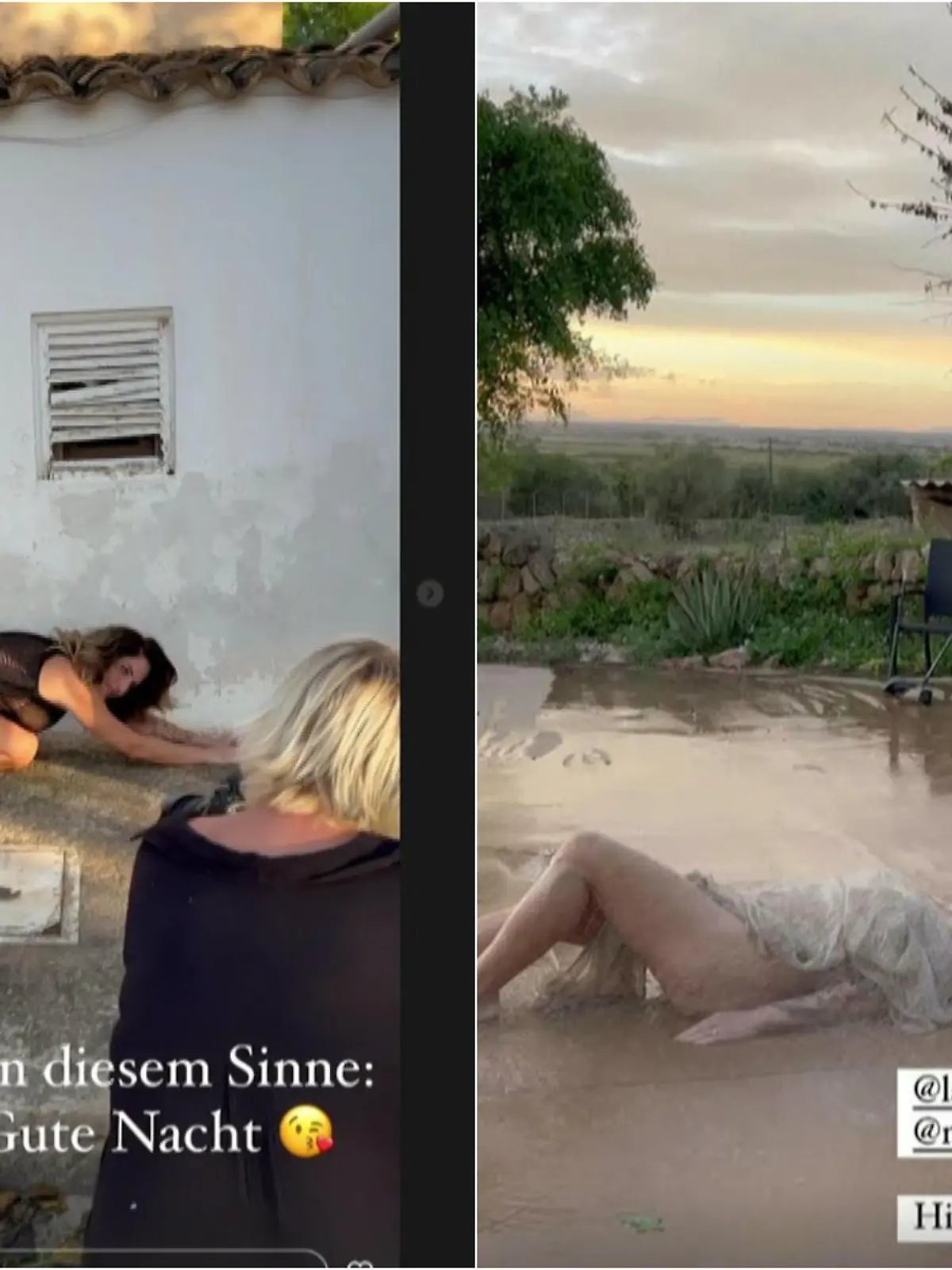 Danni Büchner teilt in ihrer Instagram-Story ein Making-of ihres sexy Fotoshootings.