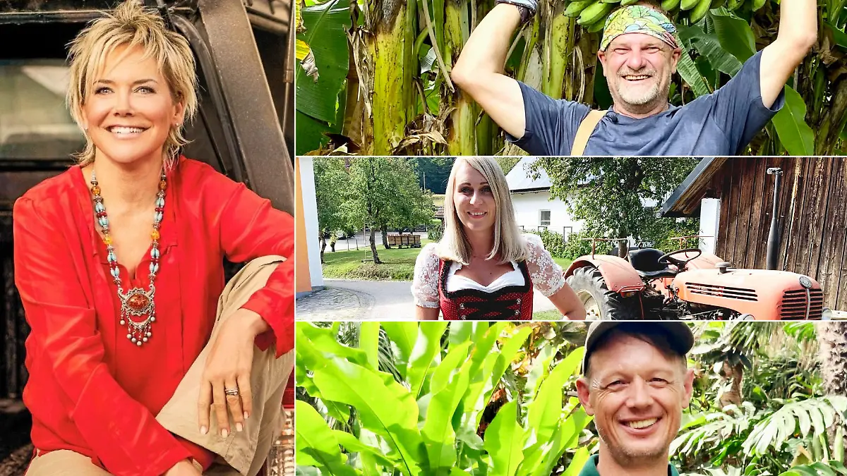 "Bauer sucht Frau International"-Moderatorin Inka Bause und drei neue Kandidaten
