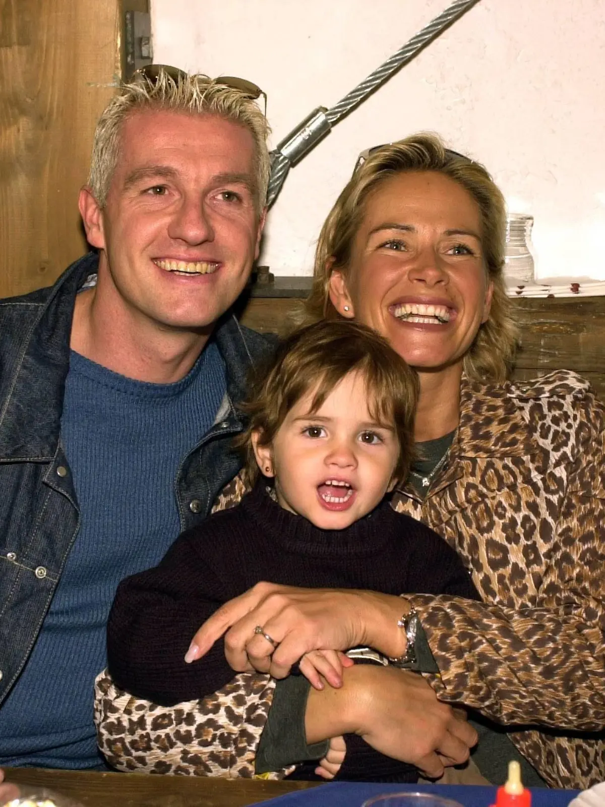 Thomas Strunz (li.) mit Ehefrau Claudia und Tochter Lucia  