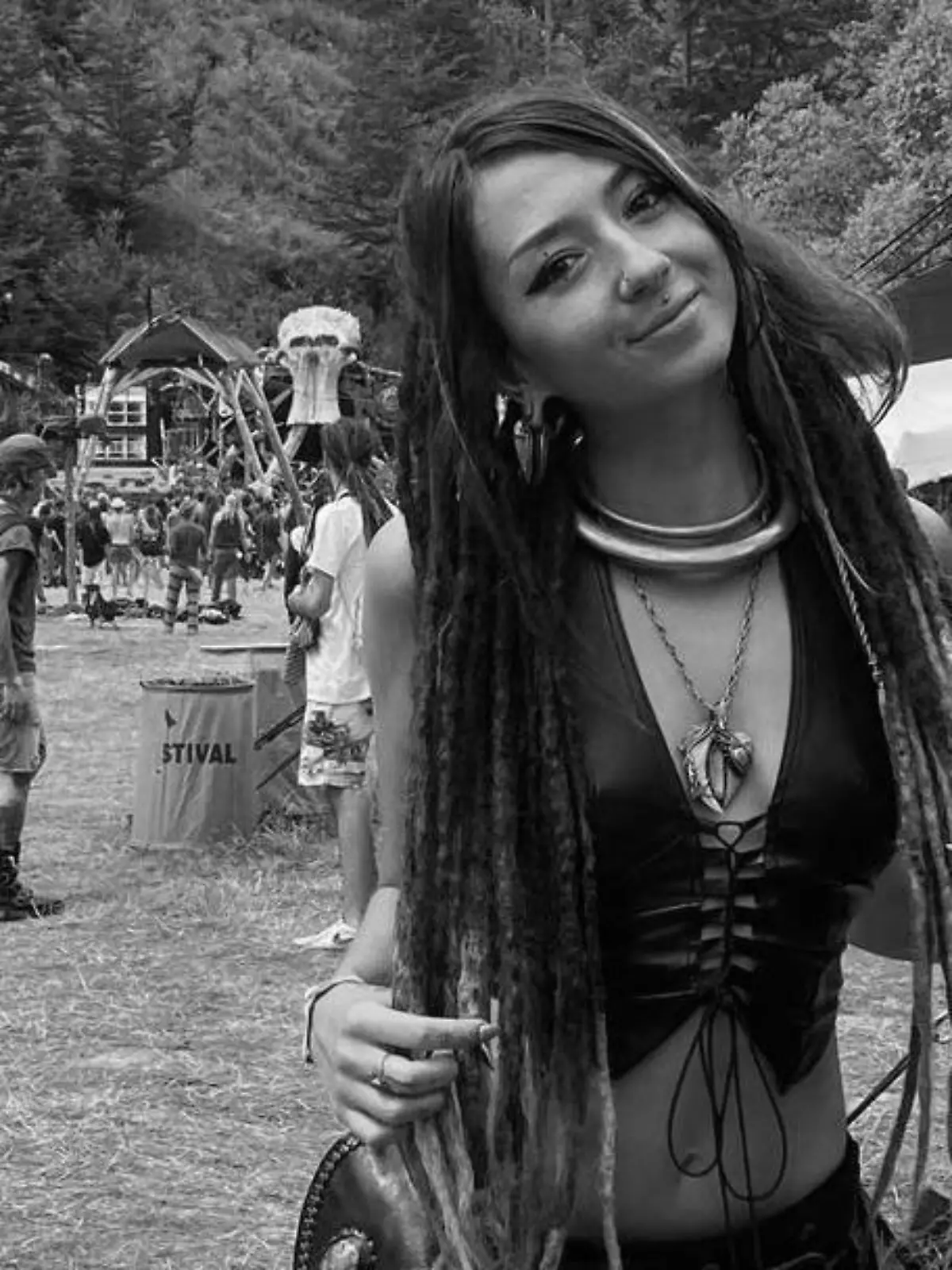 Shani Louk auf einem früheren Festival