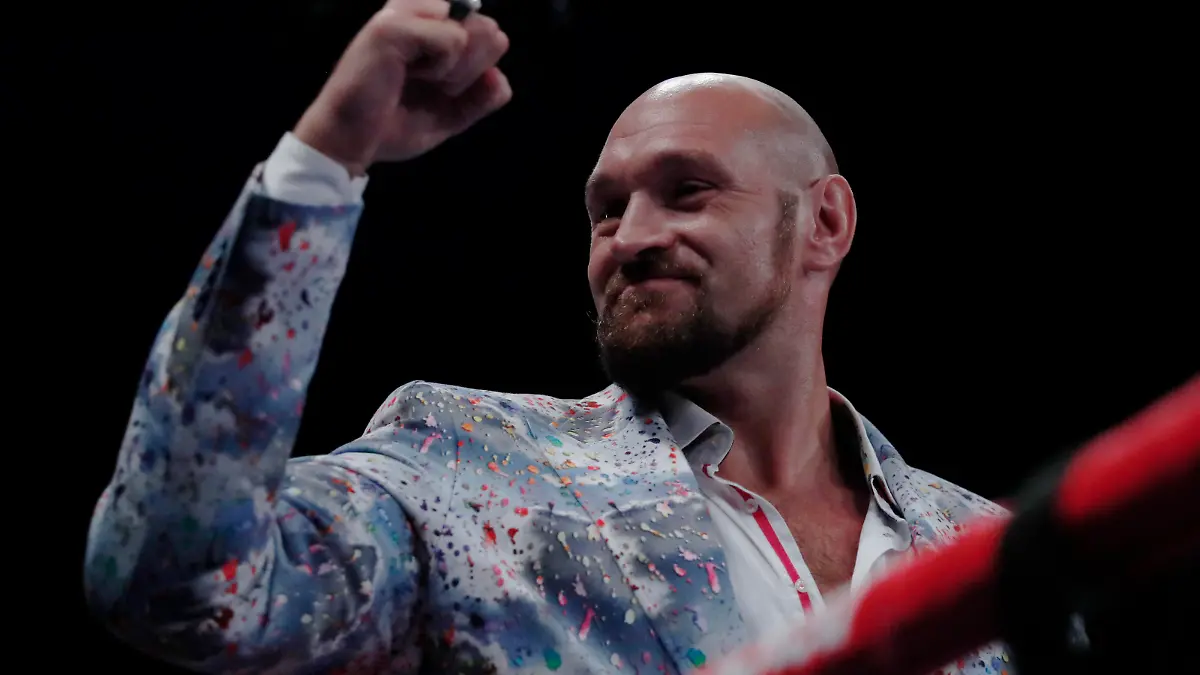 Boxing - Joe Joyce v Joseph Parker - WBO Interim World Heavyweight Title - AO Arena, Manchester, Britain- September 24, 2022 Tyson Fury before the fight Action Images via Reuters/Andrew Couldridge