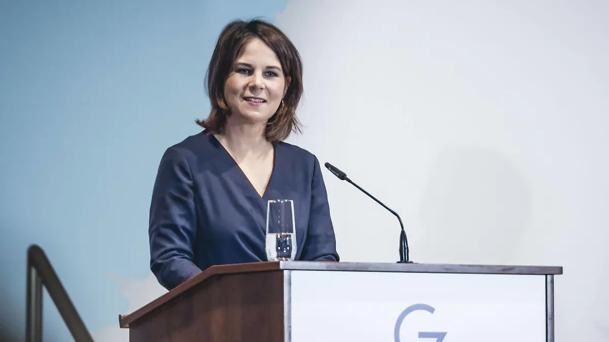 Bundesaussenministerin Annalena Baerbock Buendnis 90 Die Gruenen im Rahmen der G7 Veranstaltung -Strengthening Democracy-. Berlin, 26.09.2022. Berlin Deutschland *** German Foreign Minister Annalena Baerbock Buendnis 90 Die Gruenen at the G7 event Strengthening Democracy Berlin, 26 09 2022 Berlin Germany Copyright: xXanderxHeinlx