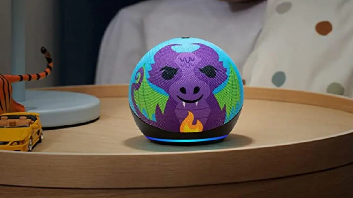 Amazon Echo Dot Kids in Drachen-Design