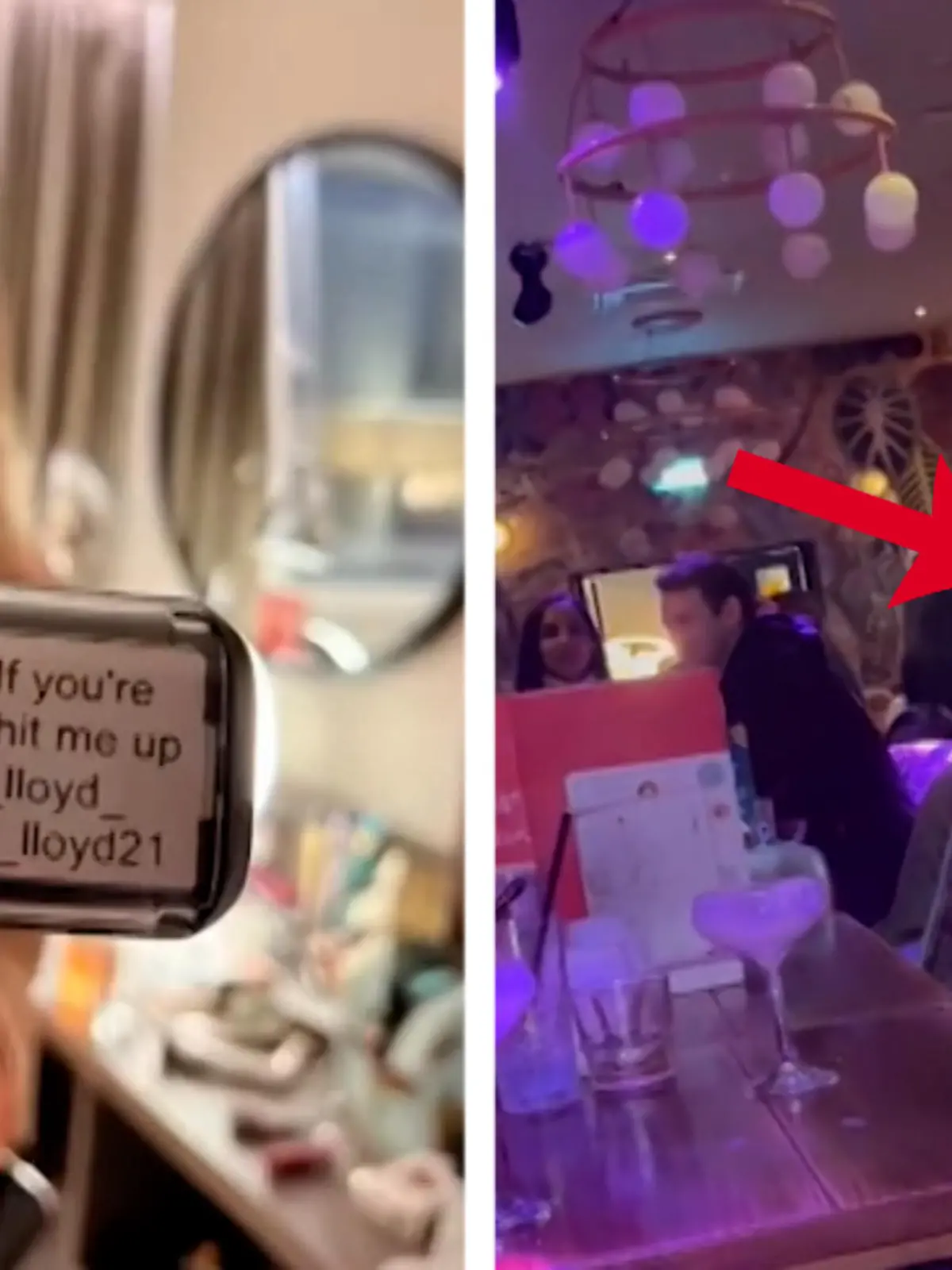 Wer flirten will, muss kreativ werden. Um Typen in der Bar nicht mit belanglosen Anmachsprüchen langweilen zu müssen, hat sie sich diese junge Frau einen Stempel gebastelt.