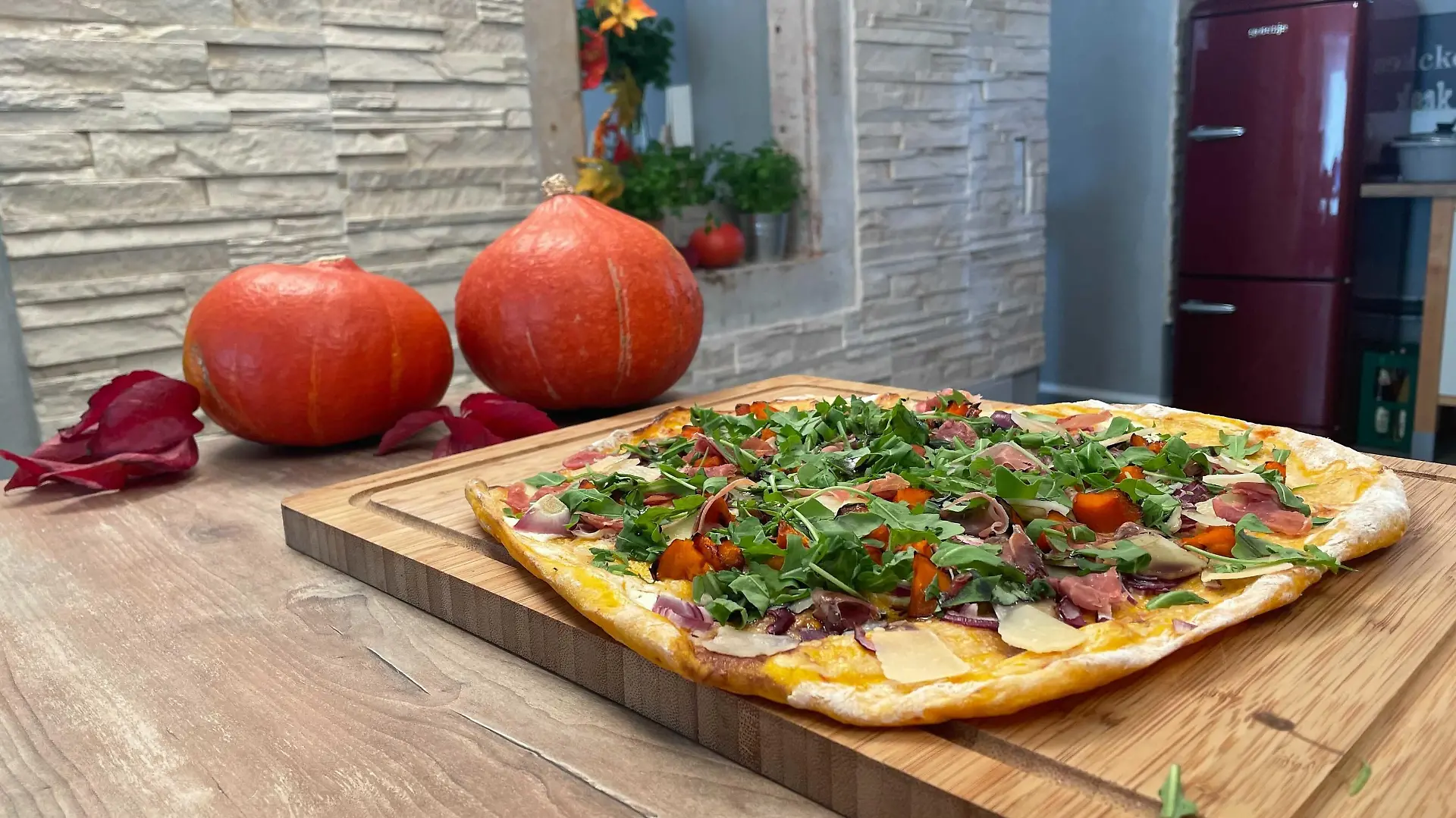 Kürbisflammkuchen