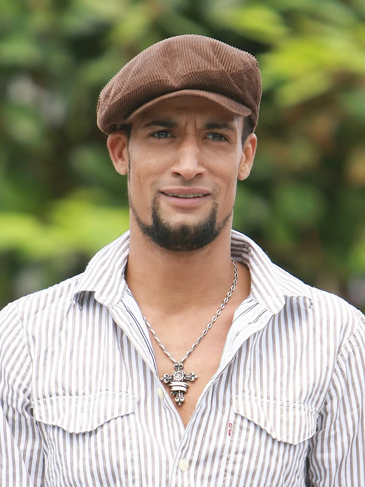 Mark Medlock, deutscher Pop-Sänger, Gewinner der vierten Staffel der Castingshow "Deutschland sucht den Superstar" (RTL) im Jahr 2007, aufgenommen am 01.06.2008 im ZDF-Fernsehgarten in Mainz. Foto: Erwin Elsner +++(c) dpa - Report+++