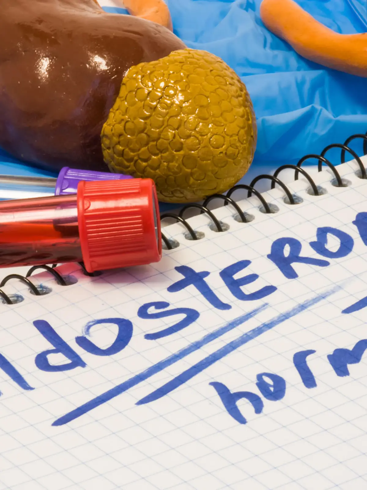 Gesundheitslexikon: Aldosteron ist ein Hormon, das den Wasserhaushalt und den Blutdruck reguliert.