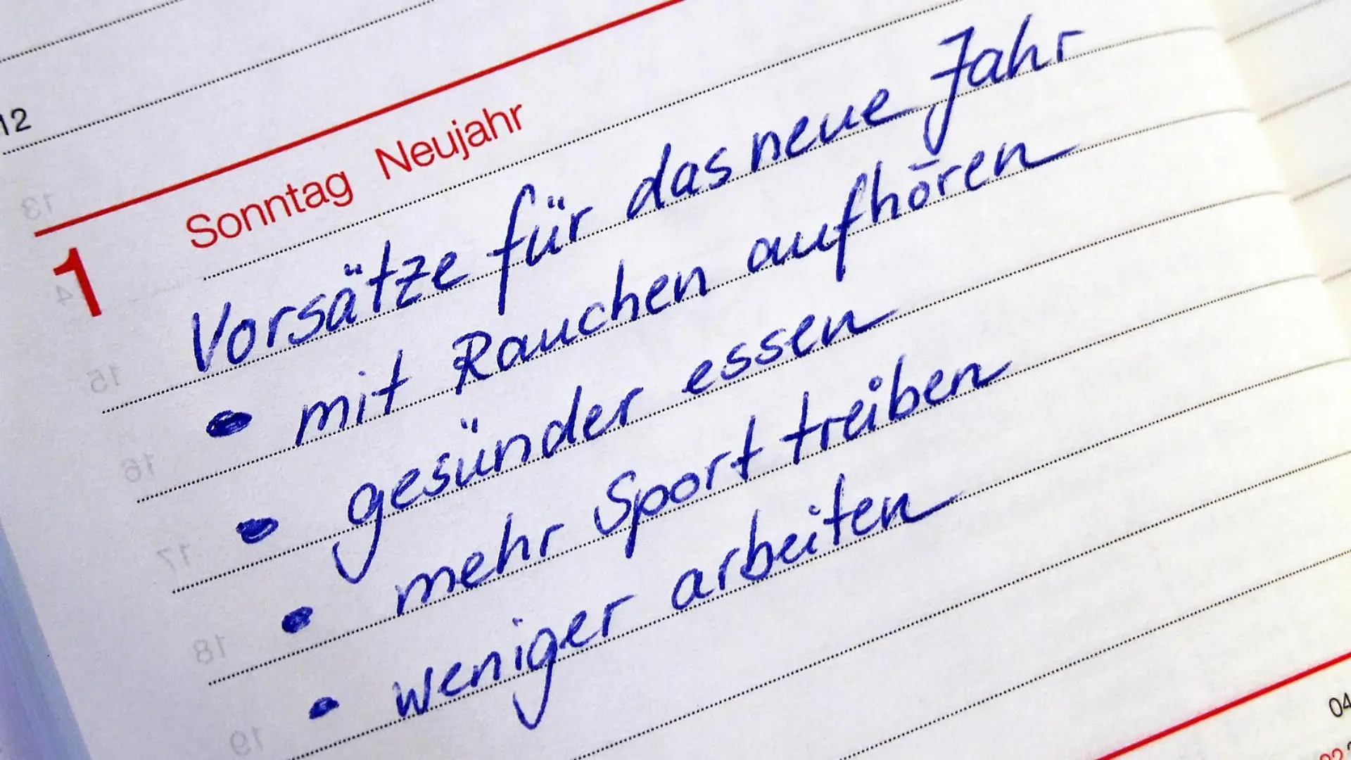 So klappt es mit den guten Vorsätzen.