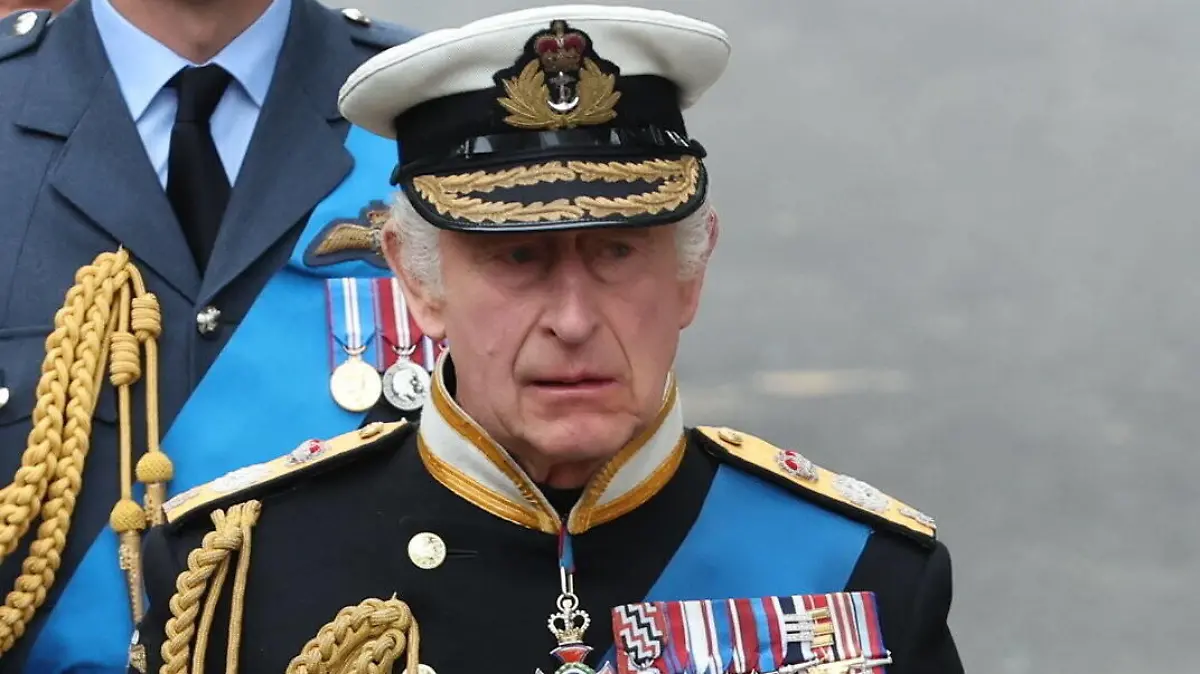  King Charles III. 19/09/2022. London, United Kingdom. State Funeral of Queen Elizabeth II at Westminster Abbey in London. PUBLICATIONxINxGERxSUIxAUTxHUNxONLY xStephenxLockx/xi-Imagesx IIM-23782-0098