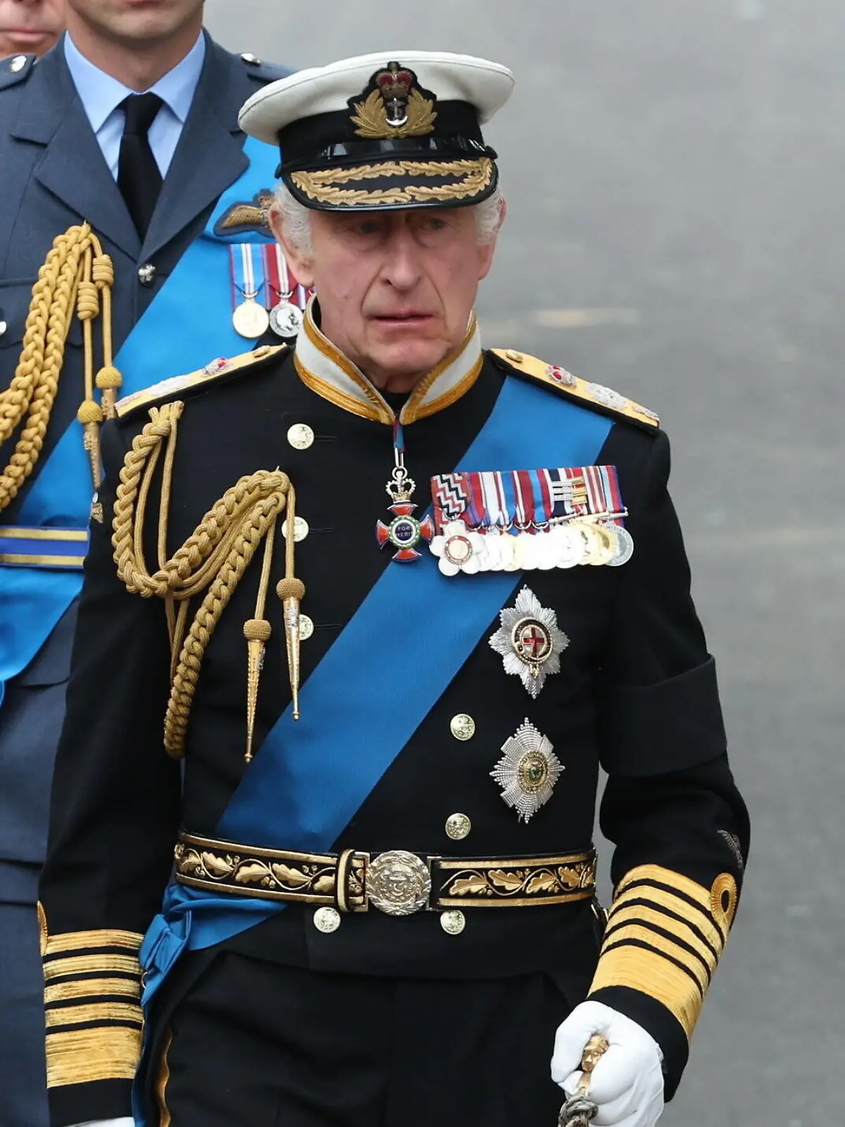  King Charles III. 19/09/2022. London, United Kingdom. State Funeral of Queen Elizabeth II at Westminster Abbey in London. PUBLICATIONxINxGERxSUIxAUTxHUNxONLY xStephenxLockx/xi-Imagesx IIM-23782-0098