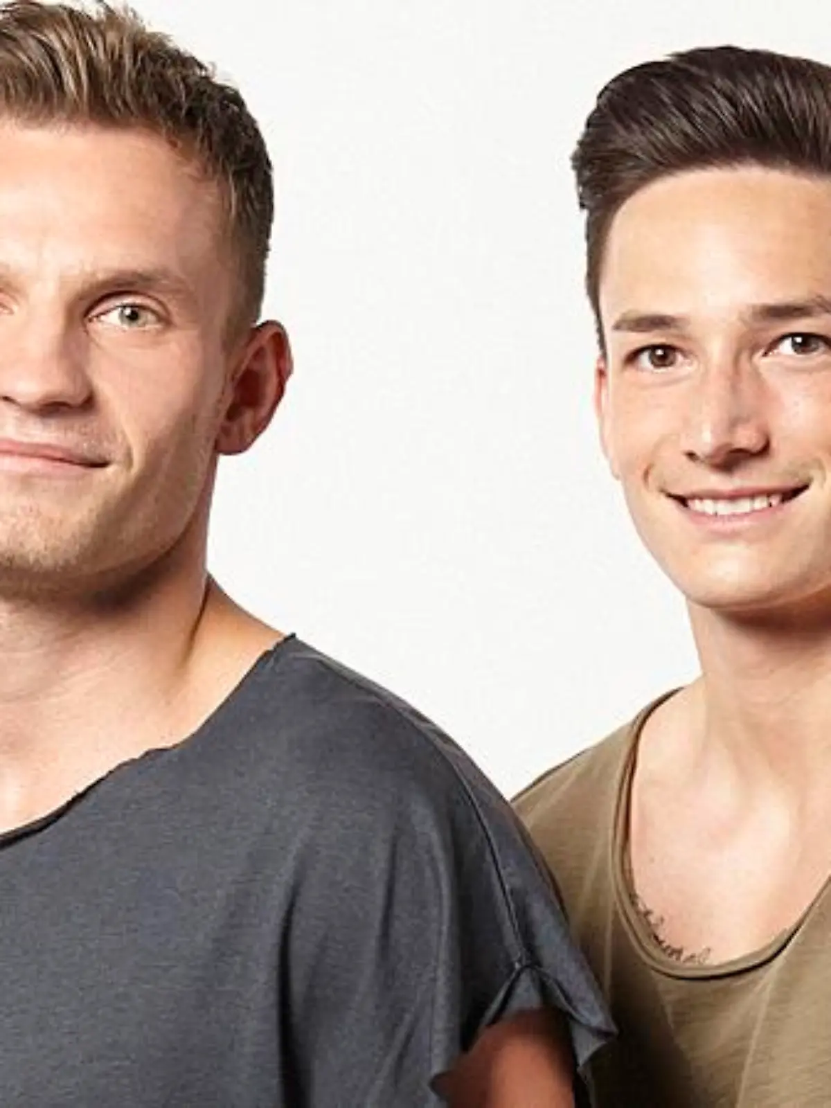 Die Kunstturner Andreas Bretschneider (l.) und Marcel Nguyen.