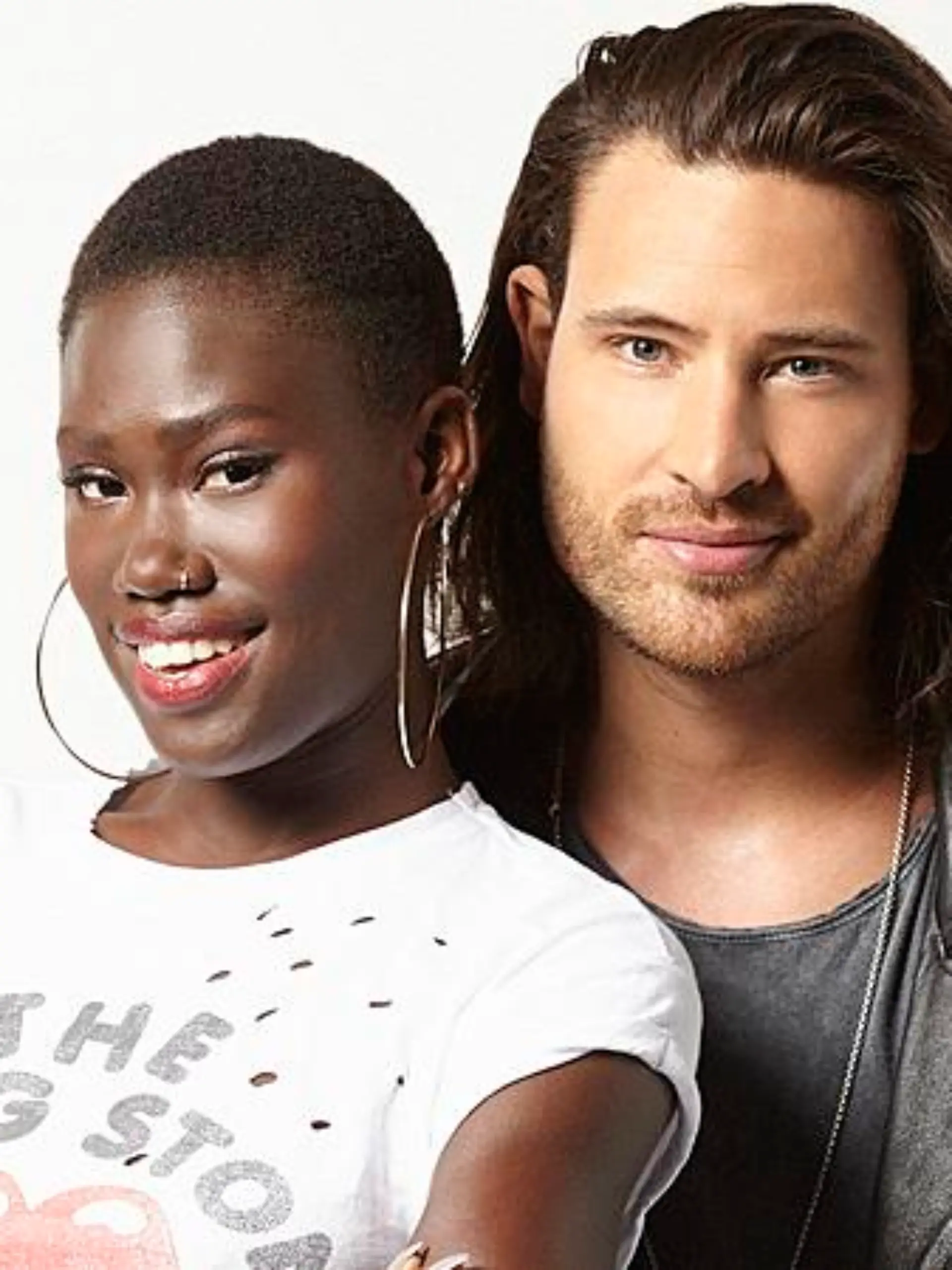 Die Models Aminata Sanogo und Marc Eggers.