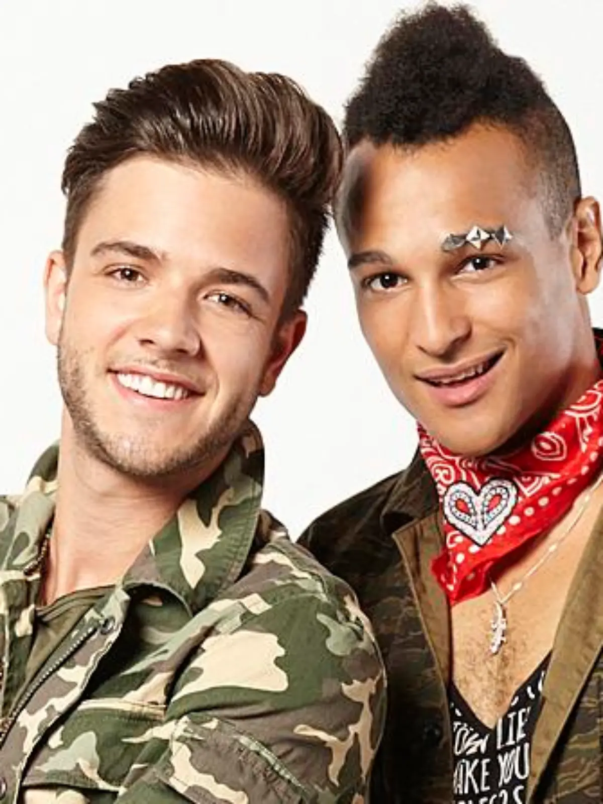 Die Sänger Luca Hänni und Prince Damien.