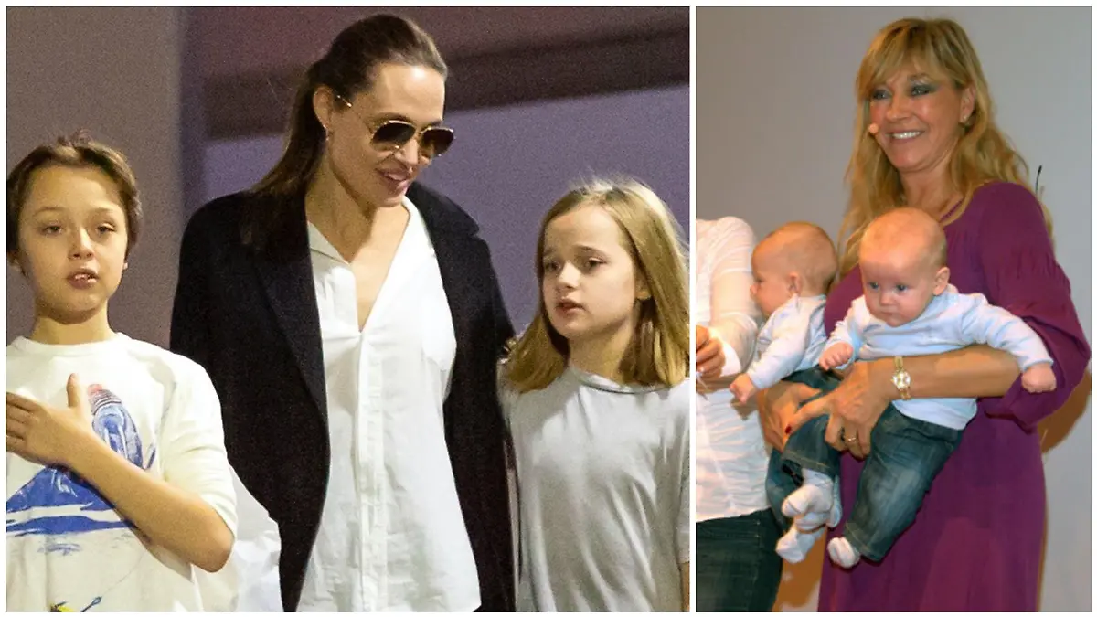 Angelina Jolie mit ihren Zwillingen und Soraya Lewe-Tacke mit ihren Jungs Lex und Mick