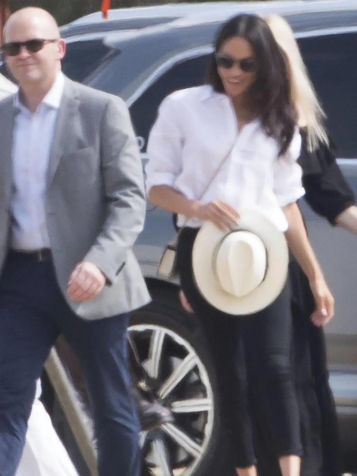 Herzogin Meghan schaut sich ein Polo-Turnier in Ascot