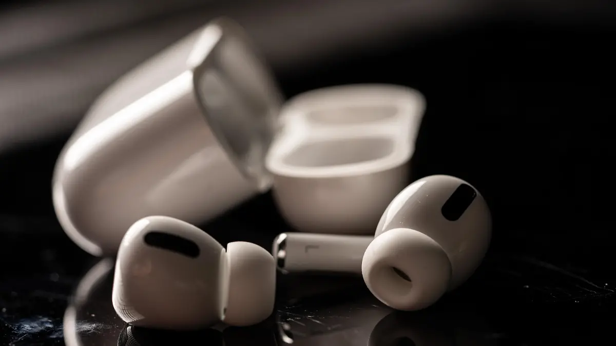 Kuala Lumpur, Malaysia - December 2019. The new airpods pro features active noise cancelling and  customizable fit