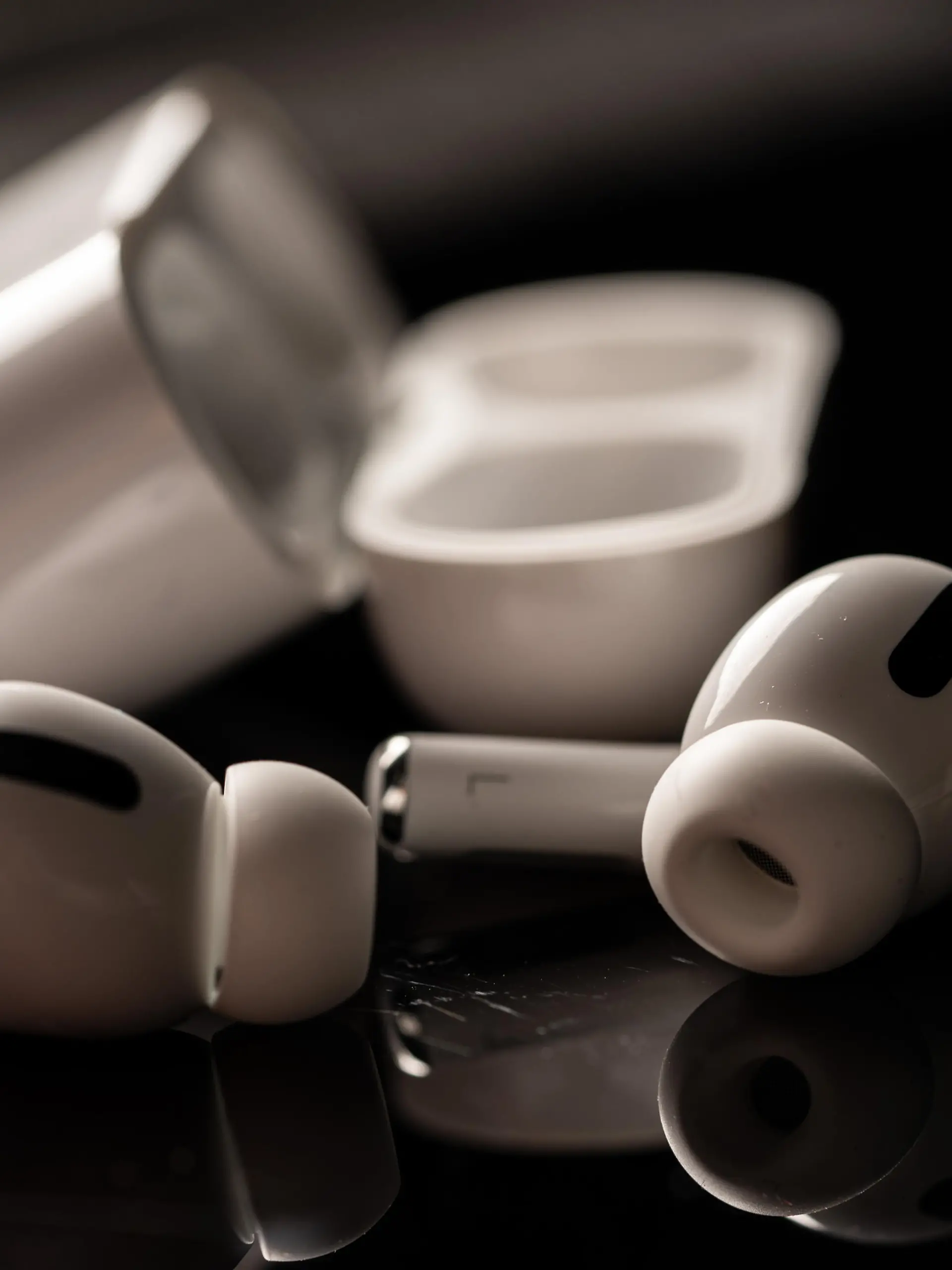 Kuala Lumpur, Malaysia - December 2019. The new airpods pro features active noise cancelling and  customizable fit