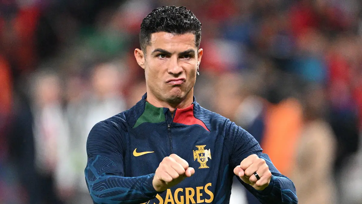 Fußball, Nations League, Tschechien - Portugal Cristiano Ronaldo PRT warms up prior to the UEFA Nations League, 5th round, A2 group, match Czech Republic vs Portugal played in Prague, Czech Republic, on Saturday, September 24, 2022. CTKxPhoto/MichalxKamaryt CTKPhotoP2022092406849 PUBLICATIONxNOTxINxCZExSVK