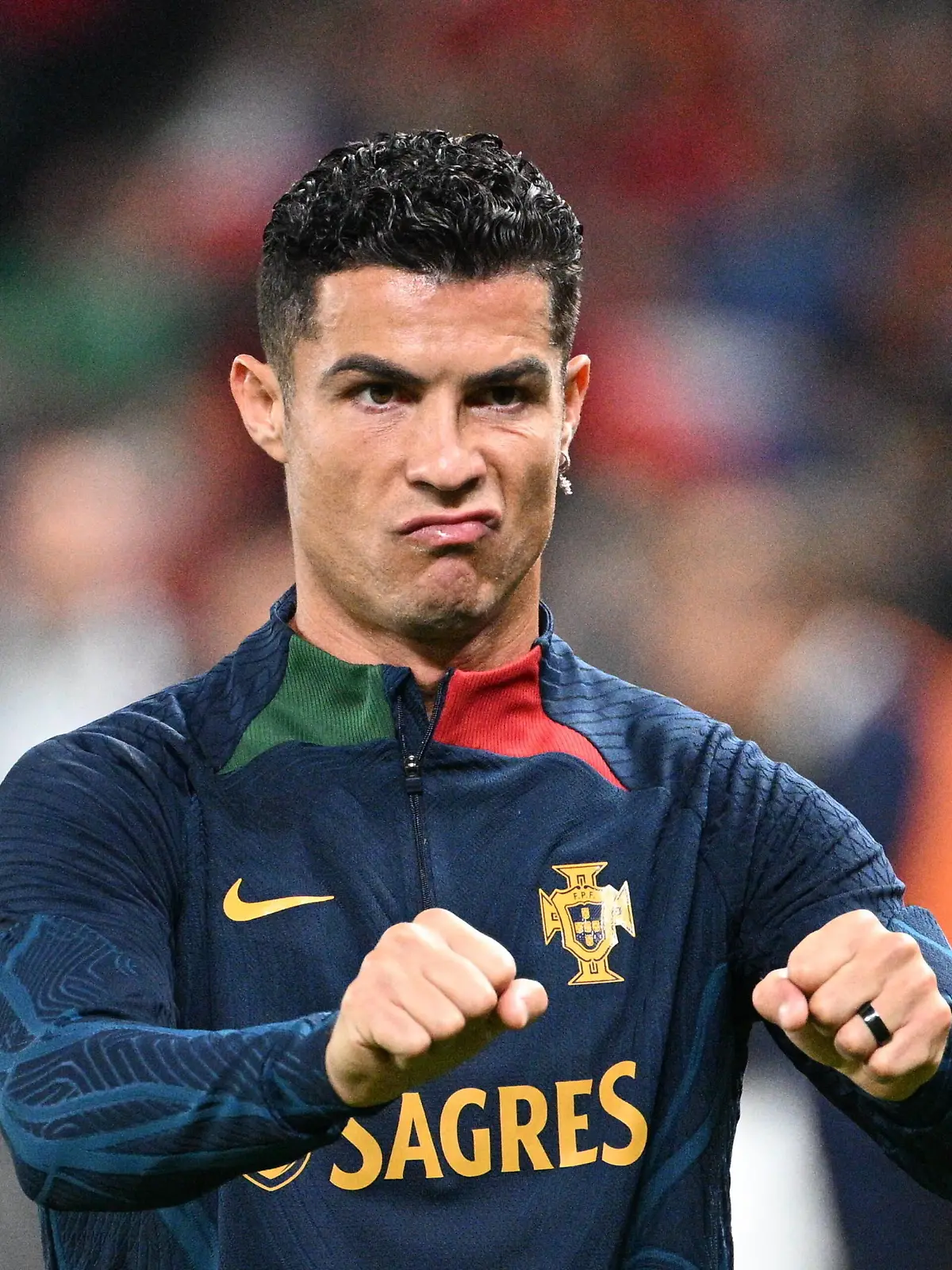 Fußball, Nations League, Tschechien - Portugal Cristiano Ronaldo PRT warms up prior to the UEFA Nations League, 5th round, A2 group, match Czech Republic vs Portugal played in Prague, Czech Republic, on Saturday, September 24, 2022. CTKxPhoto/MichalxKamaryt CTKPhotoP2022092406849 PUBLICATIONxNOTxINxCZExSVK