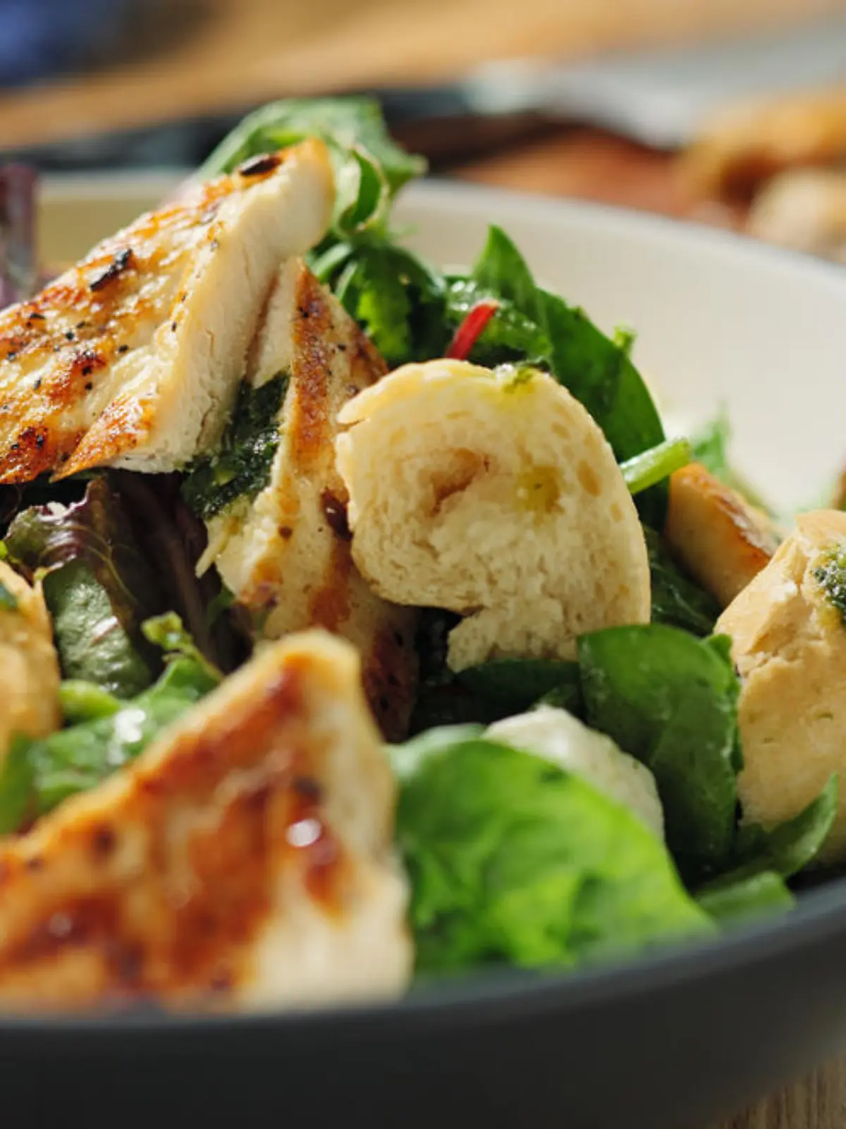 Hähnchen-Spinatsalat