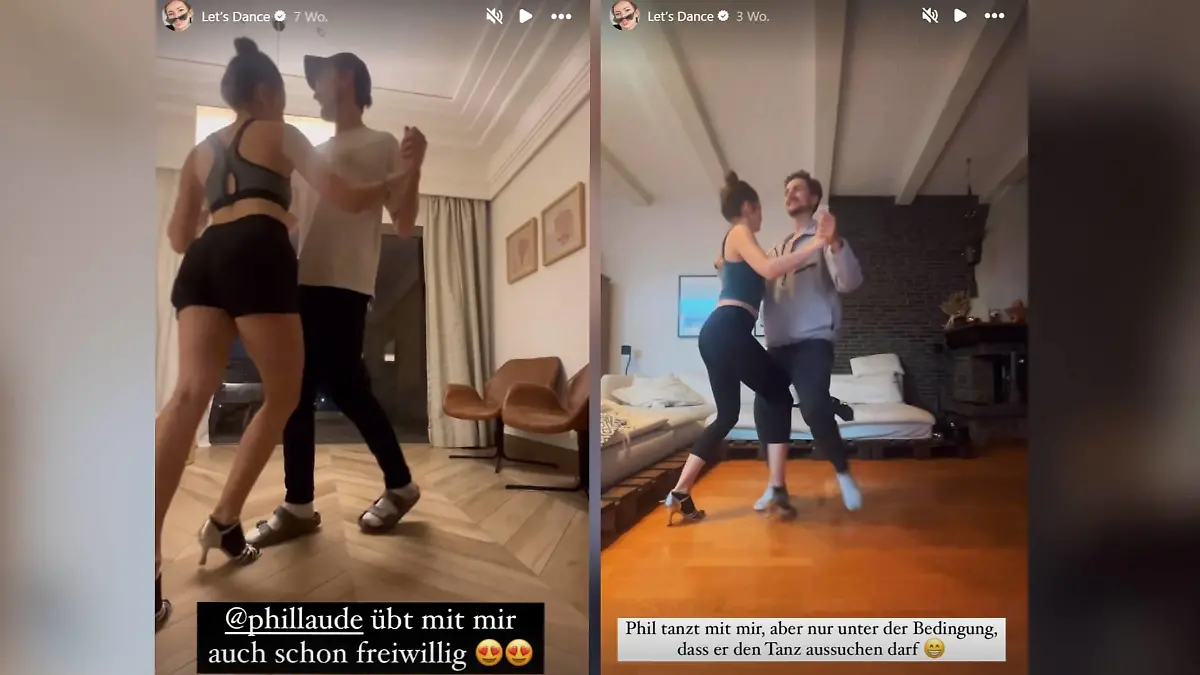 Das nennen wir mal Unterstützung! Phil hilft Maria für die volle „Let's Dance“-Dröhnung.