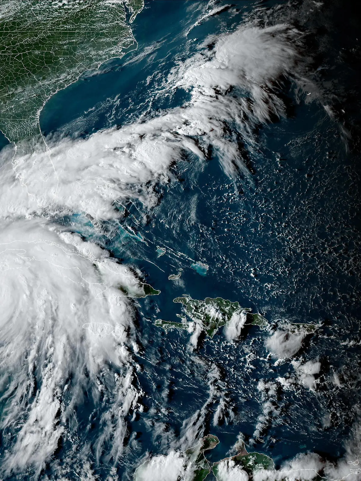 Hurricane Ian is pictured at 5:29 PM EST on Monday, September 26, 2022, as it approaches western Cuba, where it's expected to make landfall overnight before emerging over the southeastern Gulf of Mexico on Tuesday. Forecasters see Hurricane Ian approaching the west coast of Florida on Wednesday into Thursday, where Gov. Ron DeSantis has declared a state of emergency throughout the entire state. Photo by NOAA/UPI Photo via Newscom/upiphotostwo884353/UPI/Newscom/SIPA/2209270025