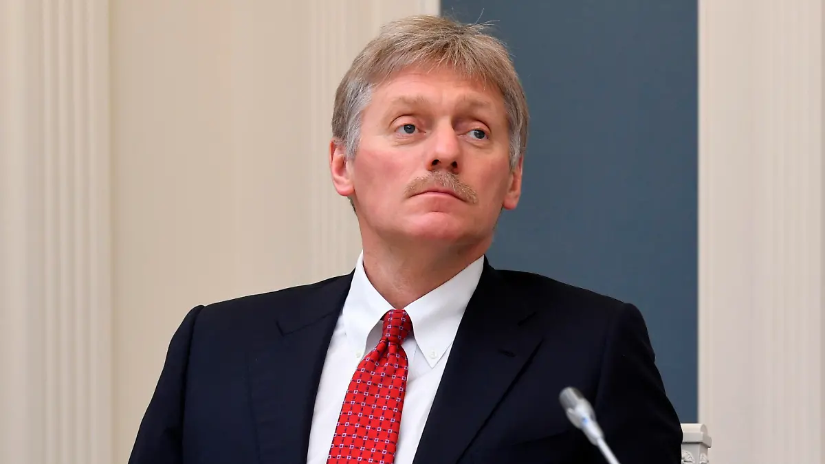 ARCHIV - 14.04.2020, Russland, Moskau: Kremlsprecher Dmitri Peskow nimmt an einer Videokonferenz im Moskauer Kreml teil. (zu dpa "Russischer Botschafter: Nord Stream 1 könnte komplett ausfallen") Foto: Alexei Nikolsky/Pool Sputnik Kremlin/AP/dpa +++ dpa-Bildfunk +++